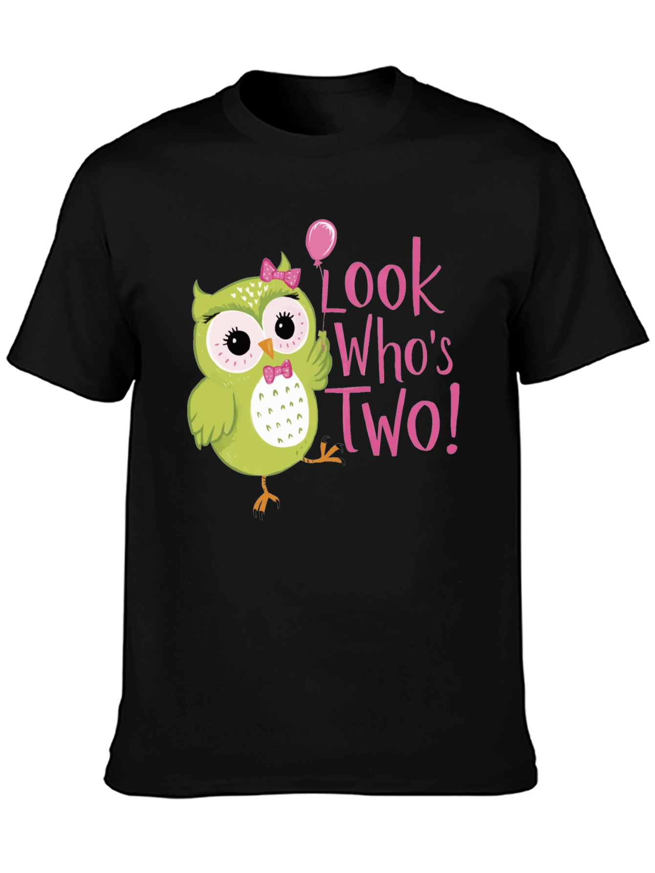 Cute Owl 2nd Birthday T-Shirt - Look Whos Two!