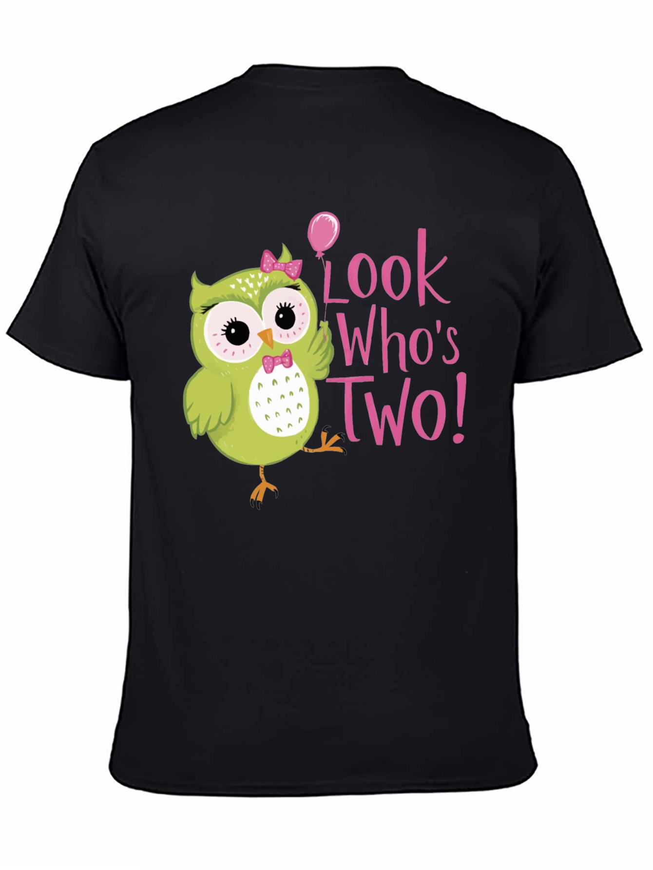 Cute Owl 2nd Birthday T-Shirt - Look Whos Two!