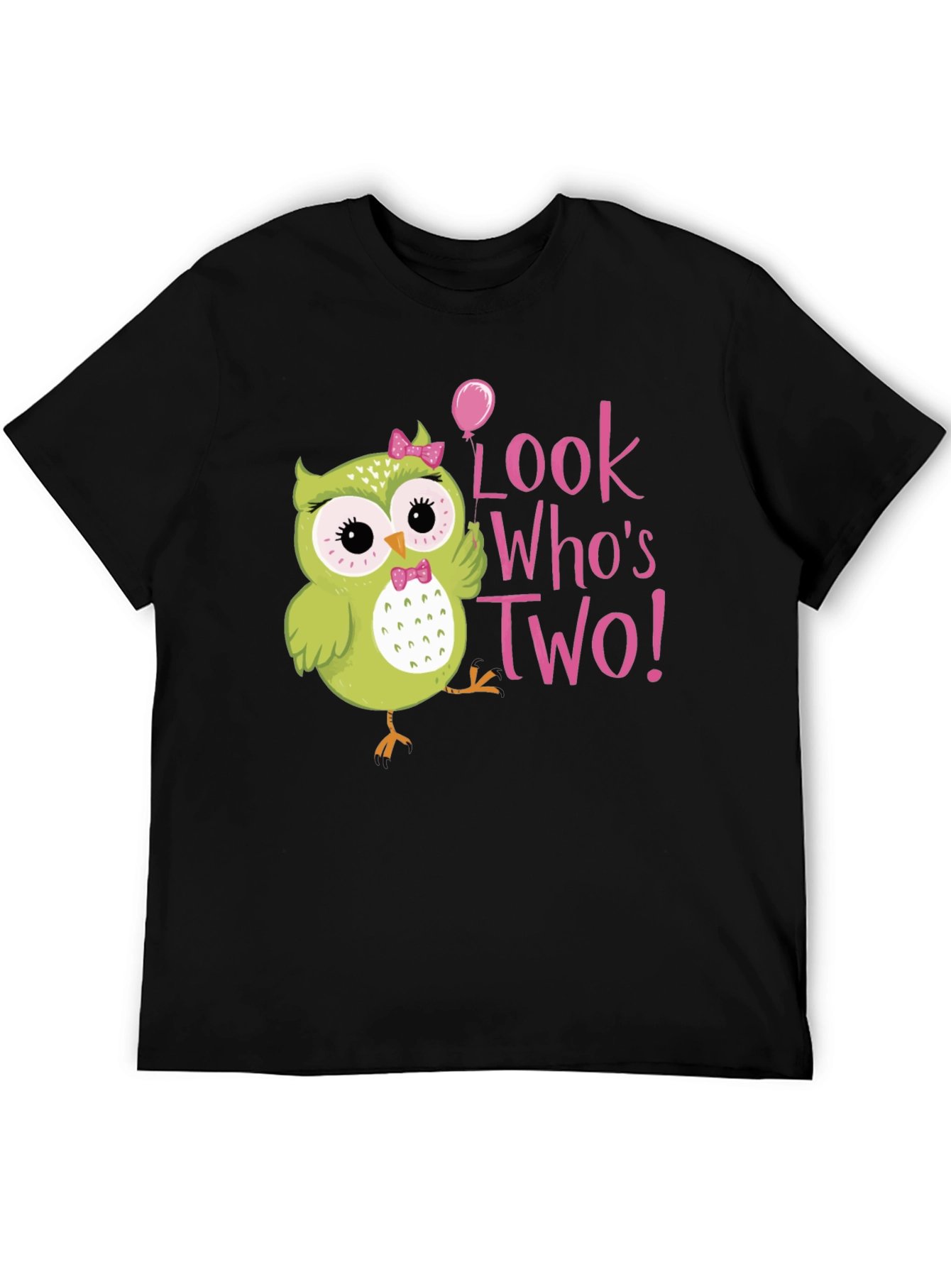 Cute Owl 2nd Birthday T-Shirt - Look Whos Two!
