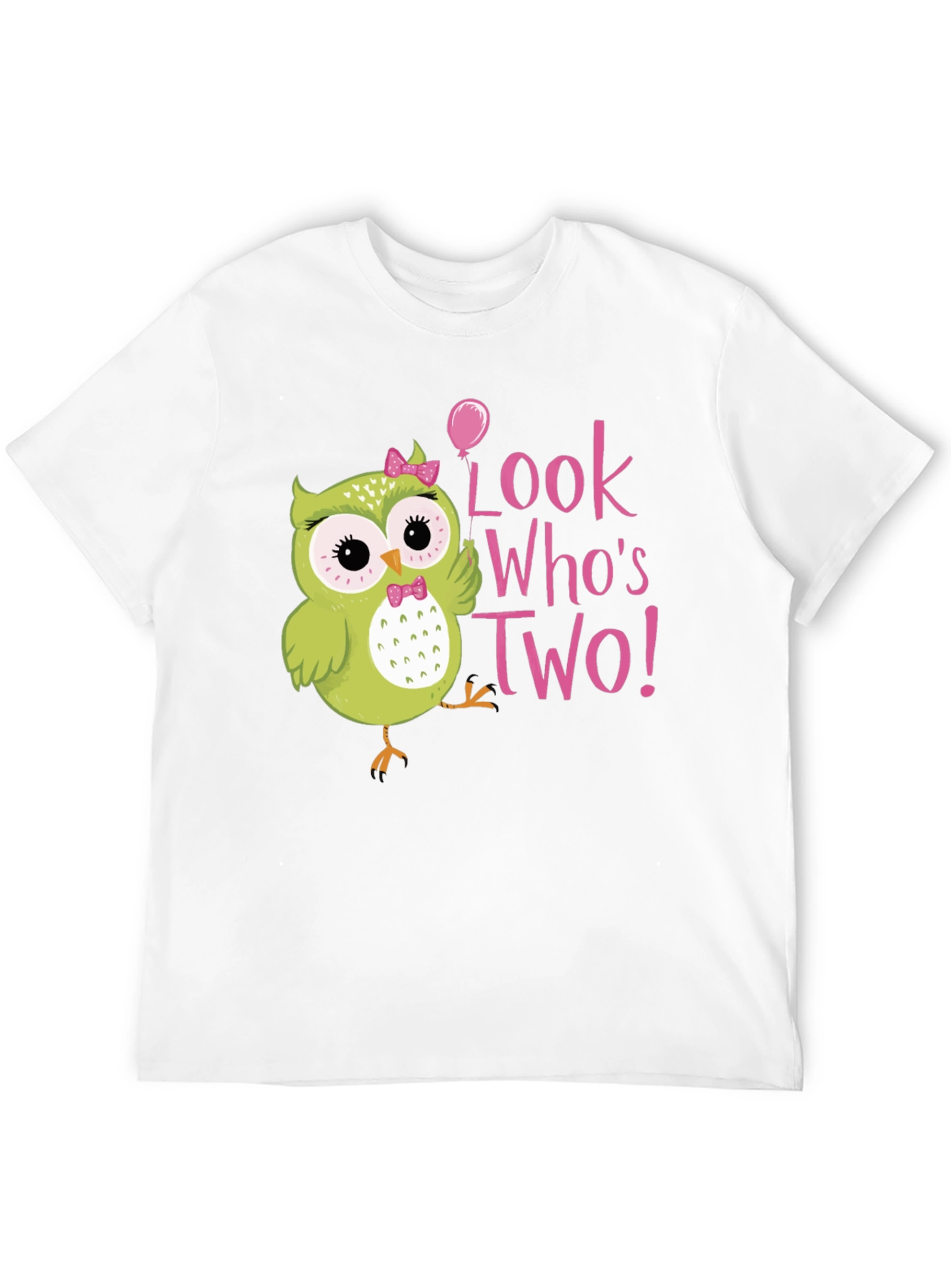 Cute Owl 2nd Birthday T-Shirt - Look Whos Two!