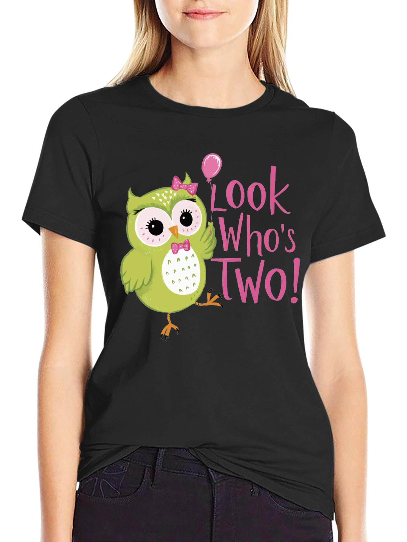 Cute Owl 2nd Birthday T-Shirt - Look Whos Two!