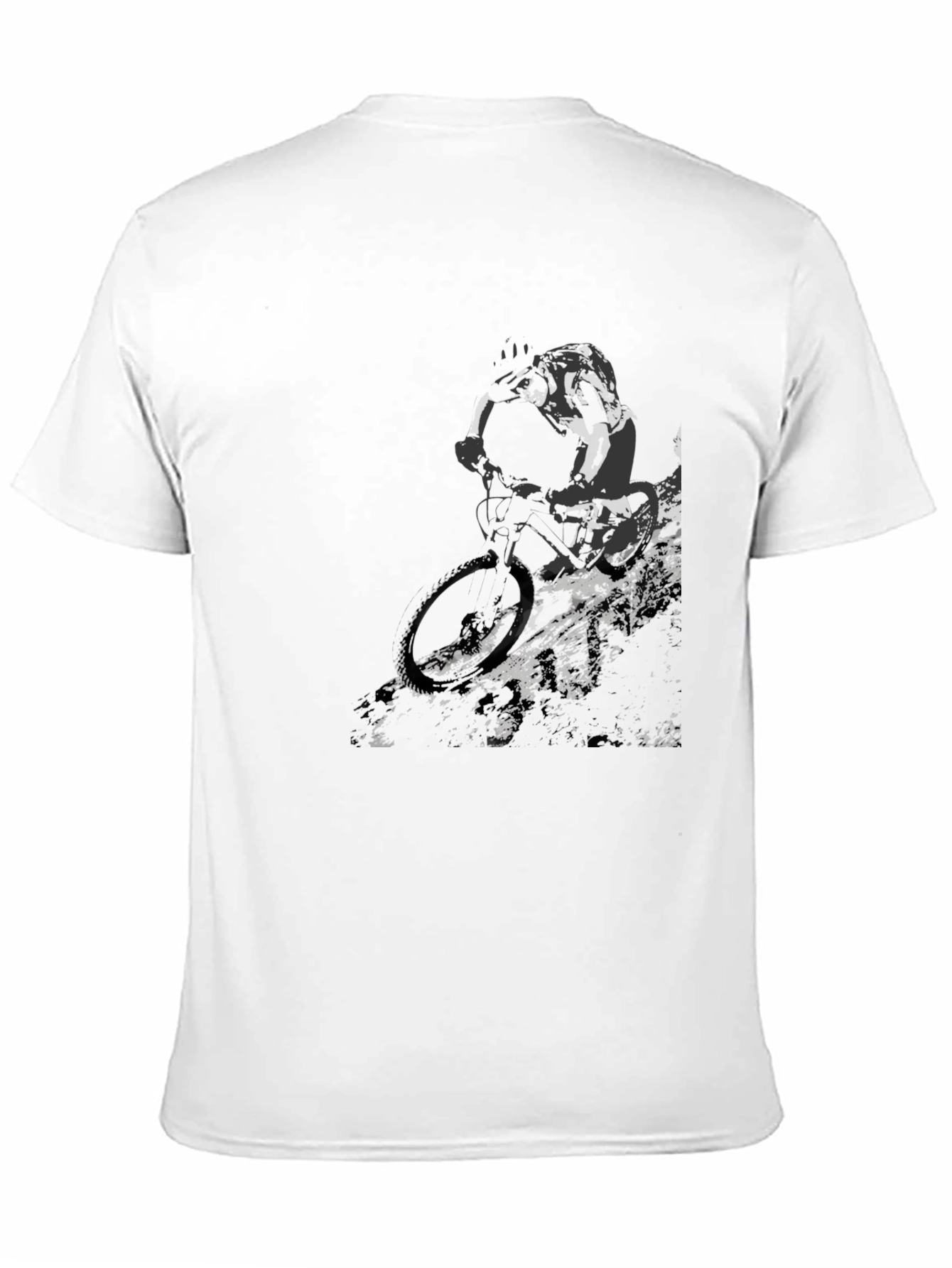 Mountain Biker Graphic T-Shirt - Black