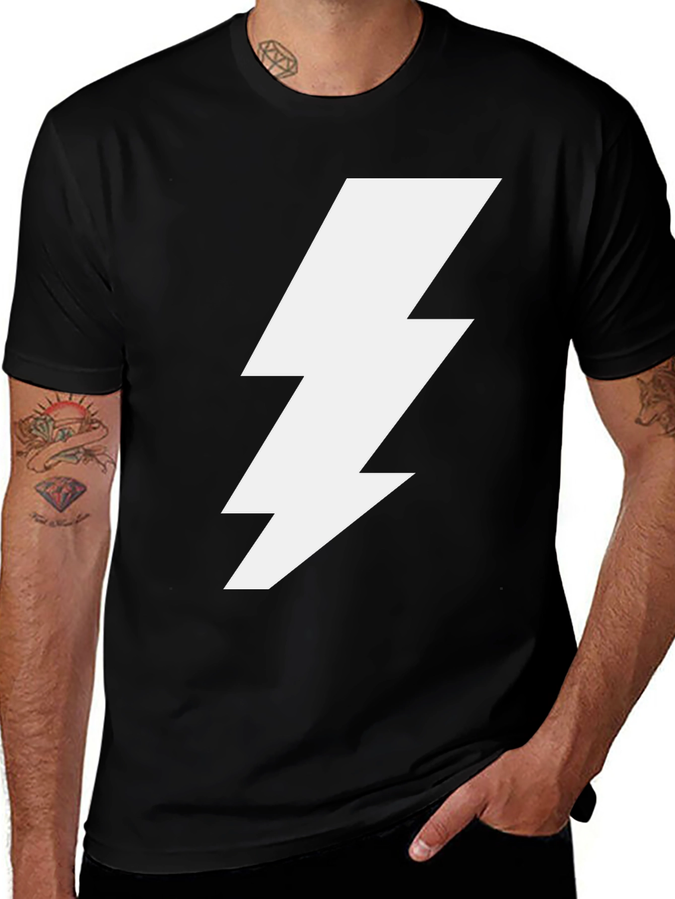 Lightning Bolt Graphic Tee - Bold Style