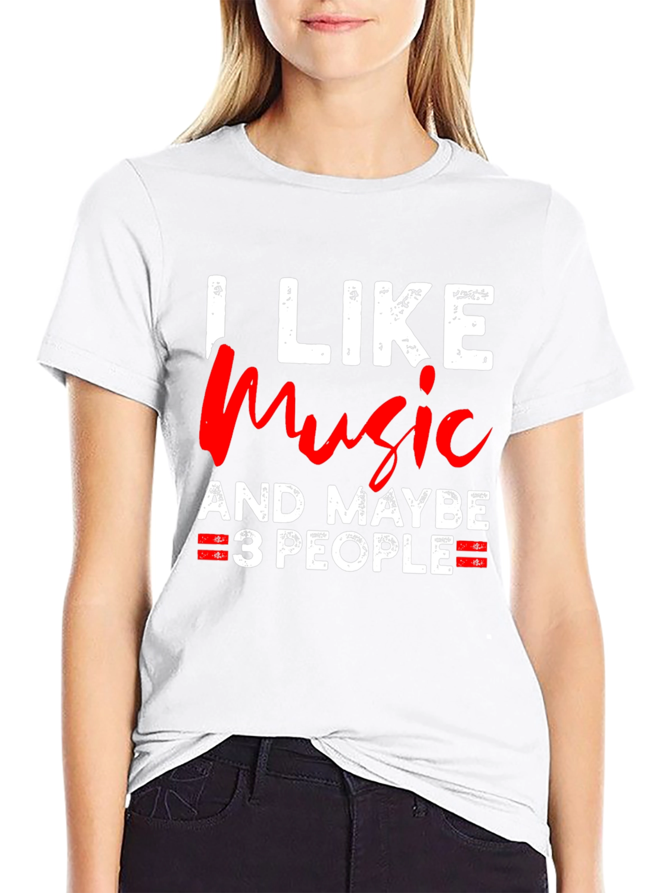 I Like Music And Maybe 3 People T-Shirt