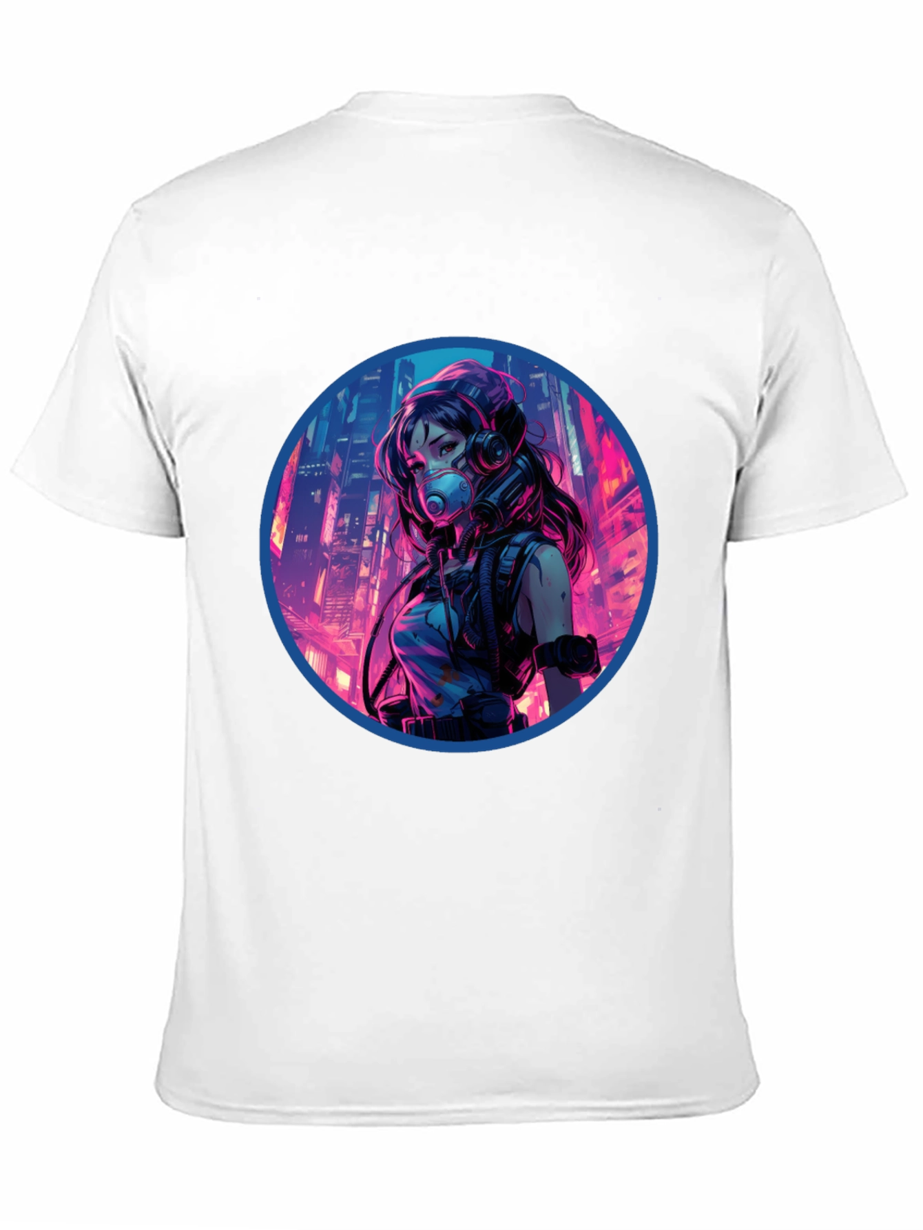 Cyberpunk Anime Graphic Tee - Black