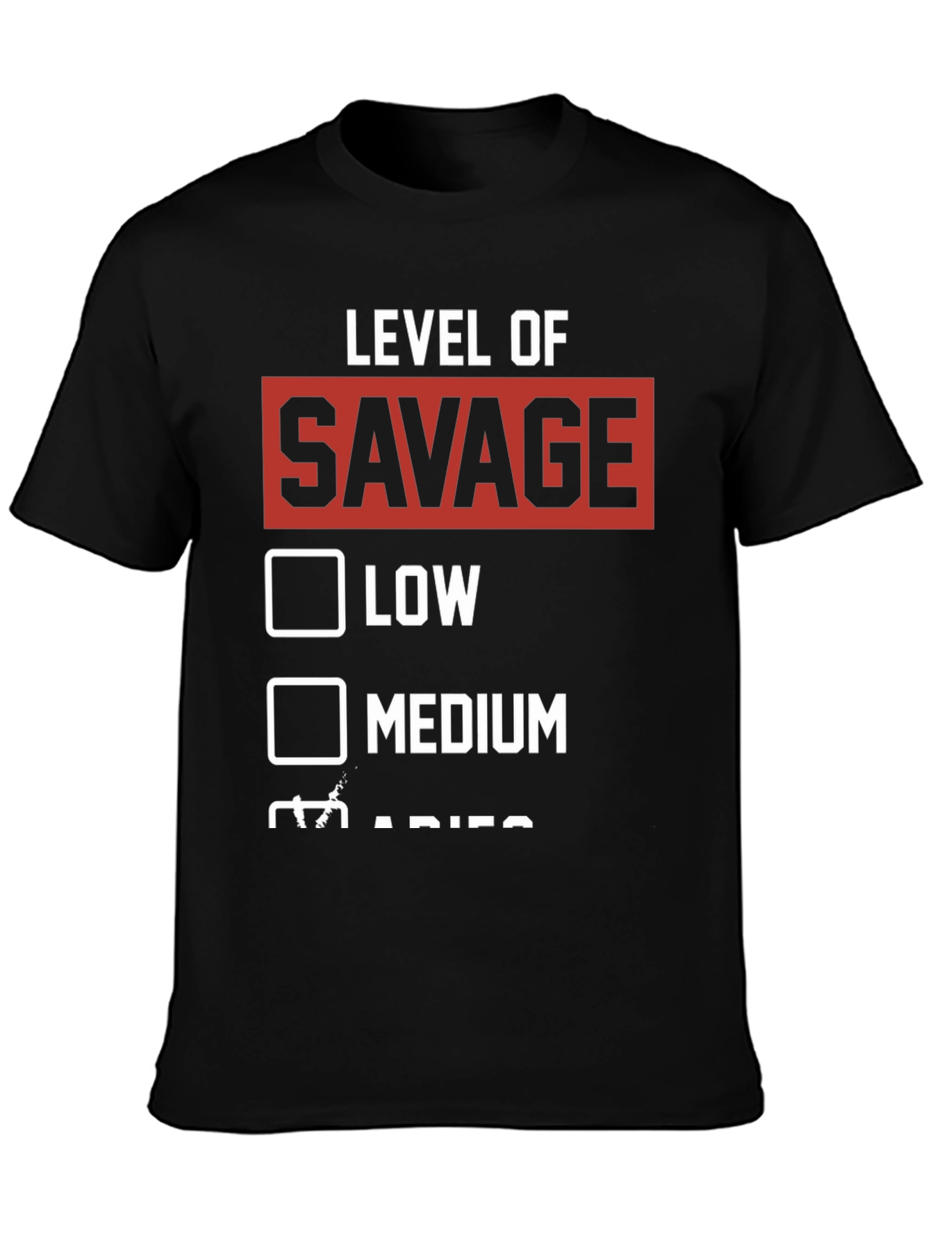 Level of Savage Graphic Tee - Black