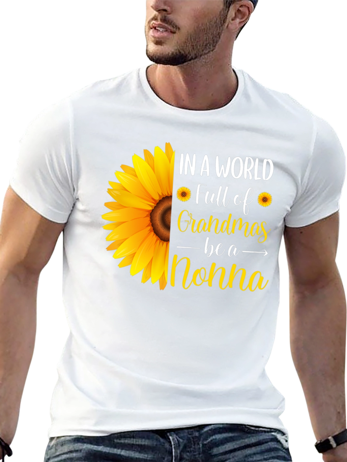 Sunflower Nonna T-Shirt - Grandmas Gift