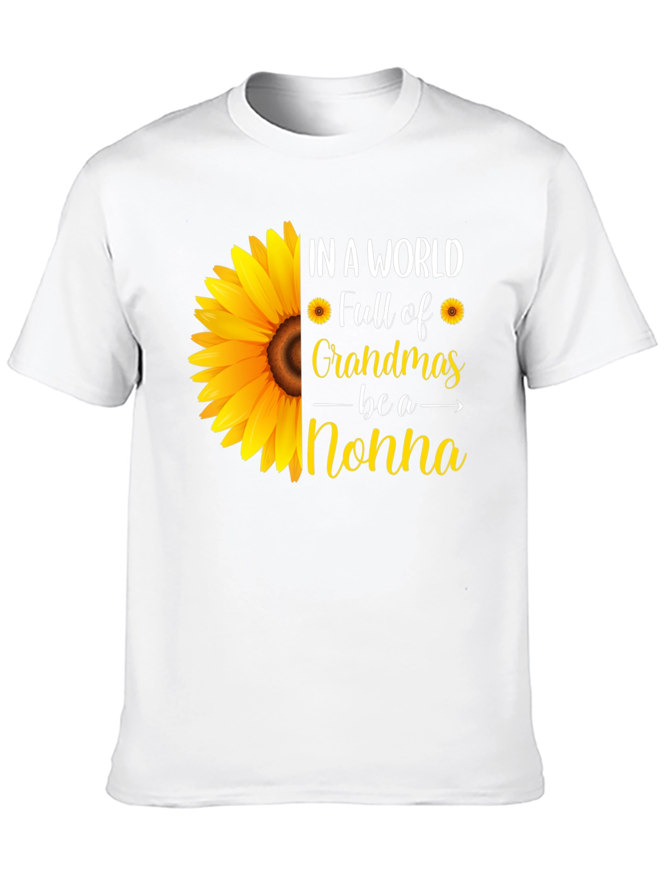 Sunflower Nonna T-Shirt - Grandmas Gift