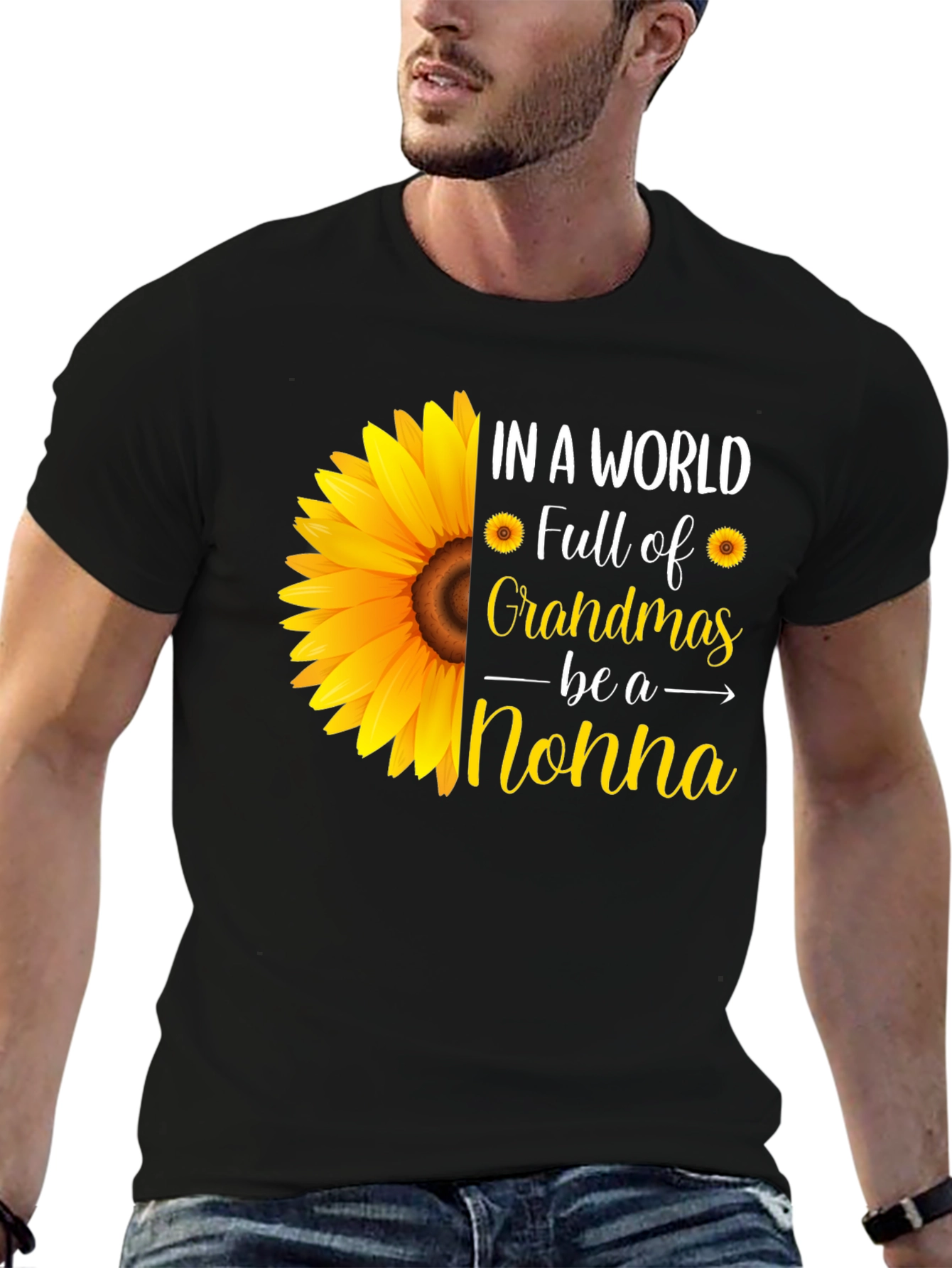 Sunflower Nonna T-Shirt - Grandmas Gift