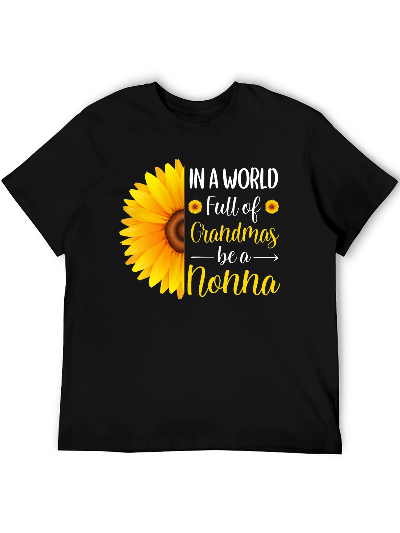Sunflower Nonna T-Shirt - Grandmas Gift