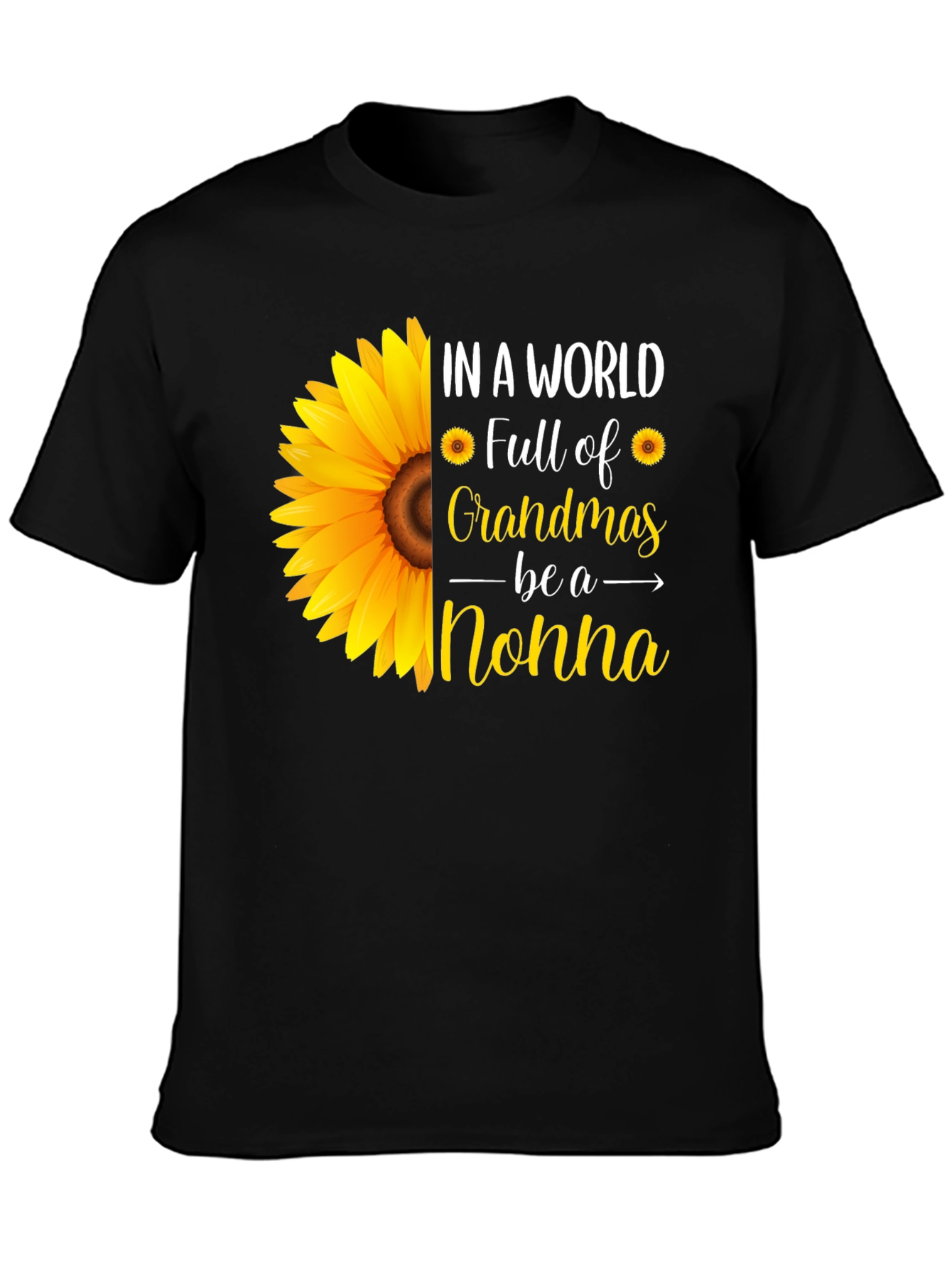 Sunflower Nonna T-Shirt - Grandmas Gift