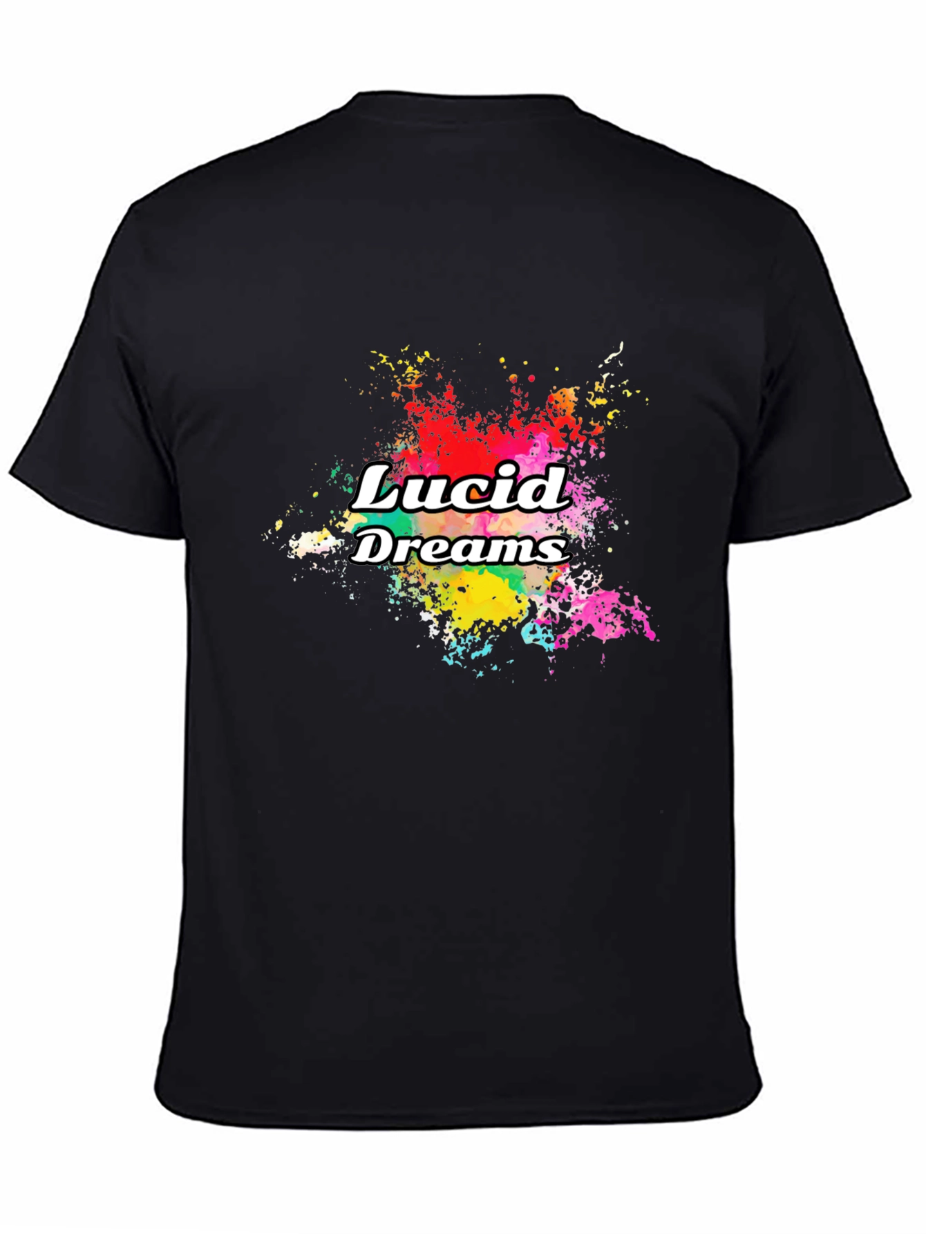 Lucid Dreams Graphic Print Black T-Shirt