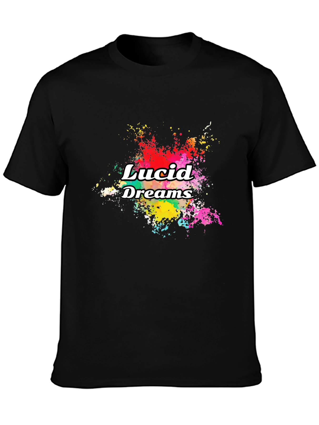 Lucid Dreams Graphic Print Black T-Shirt