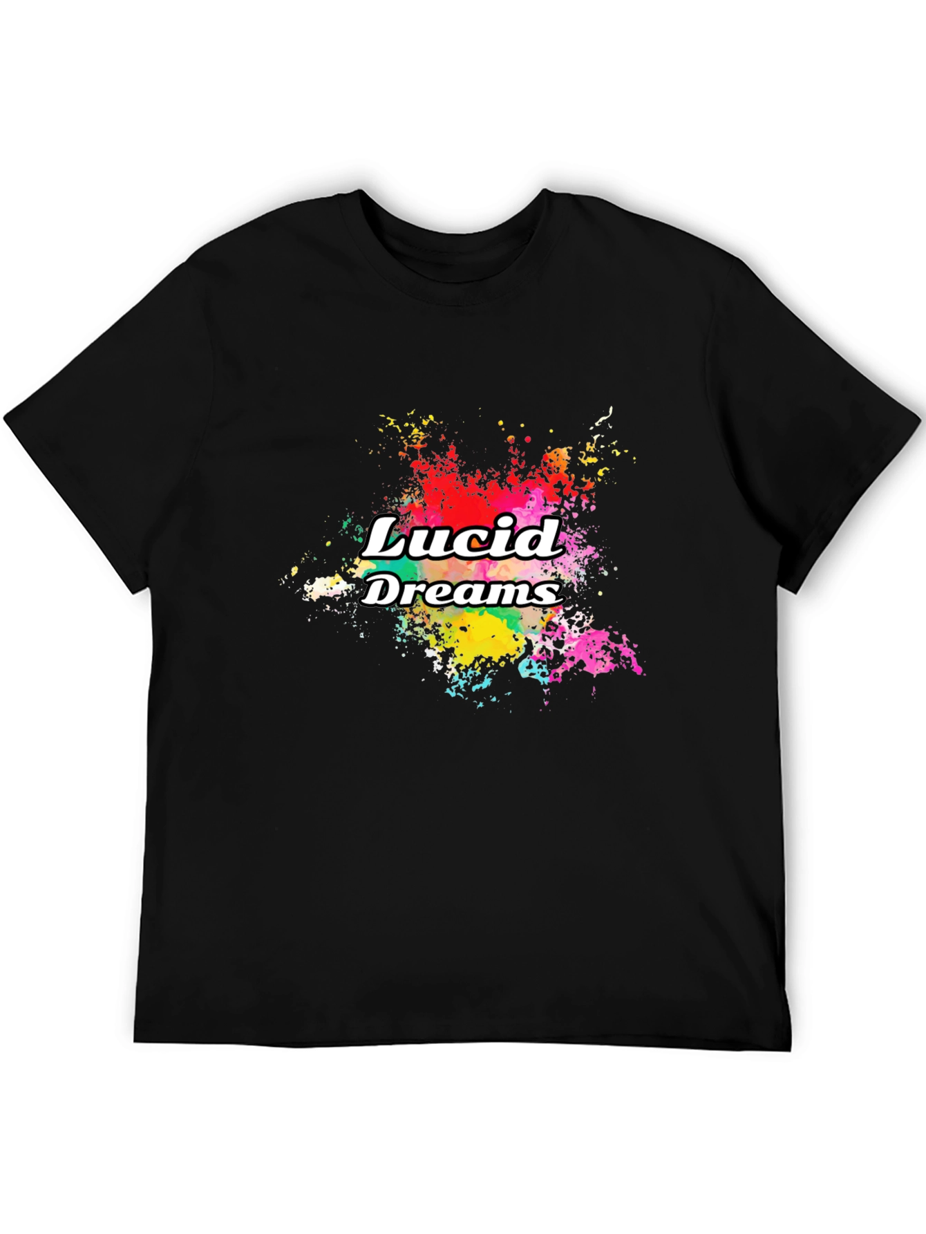 Lucid Dreams Graphic Print Black T-Shirt