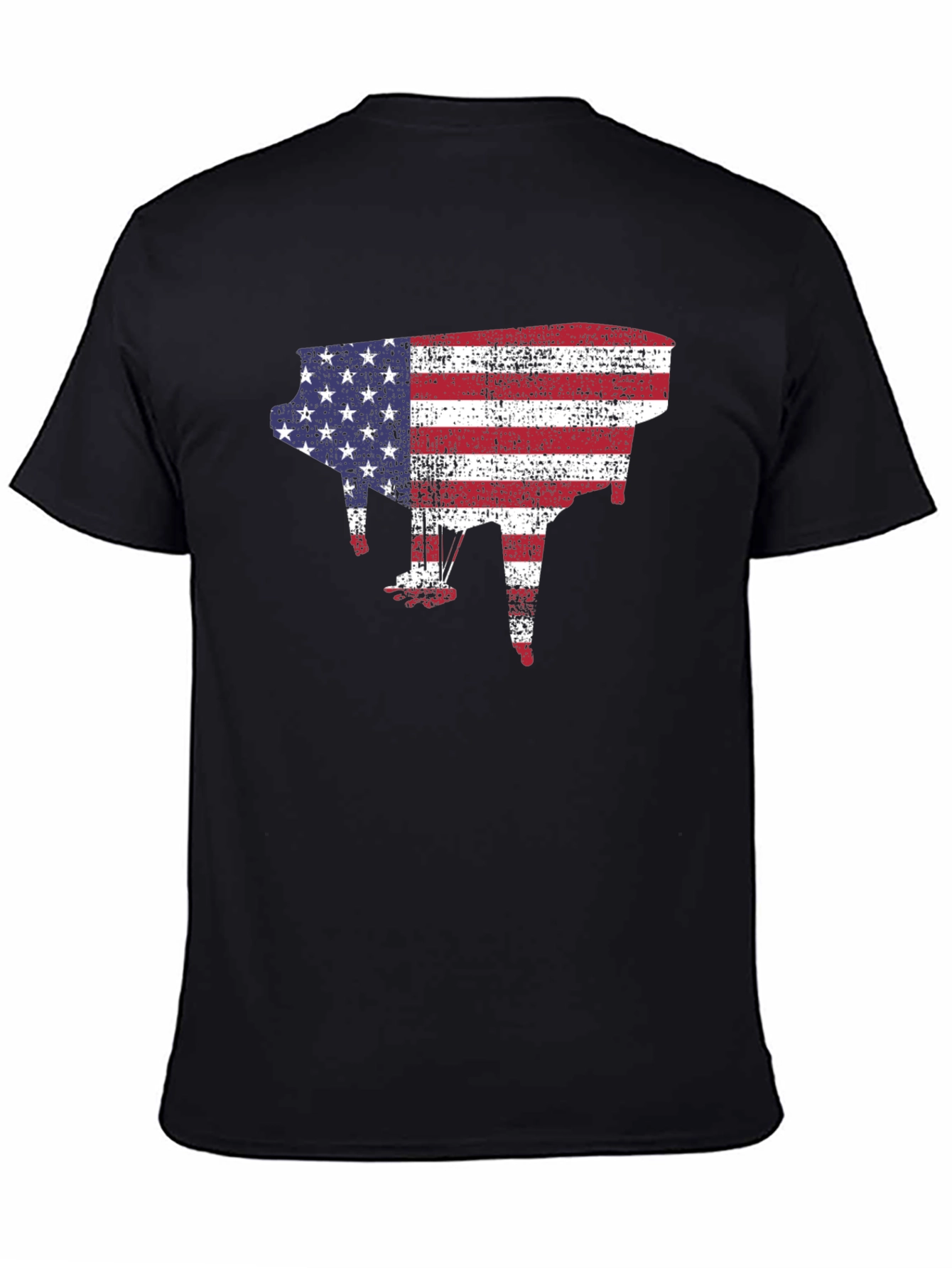 American Flag Piano T-Shirt