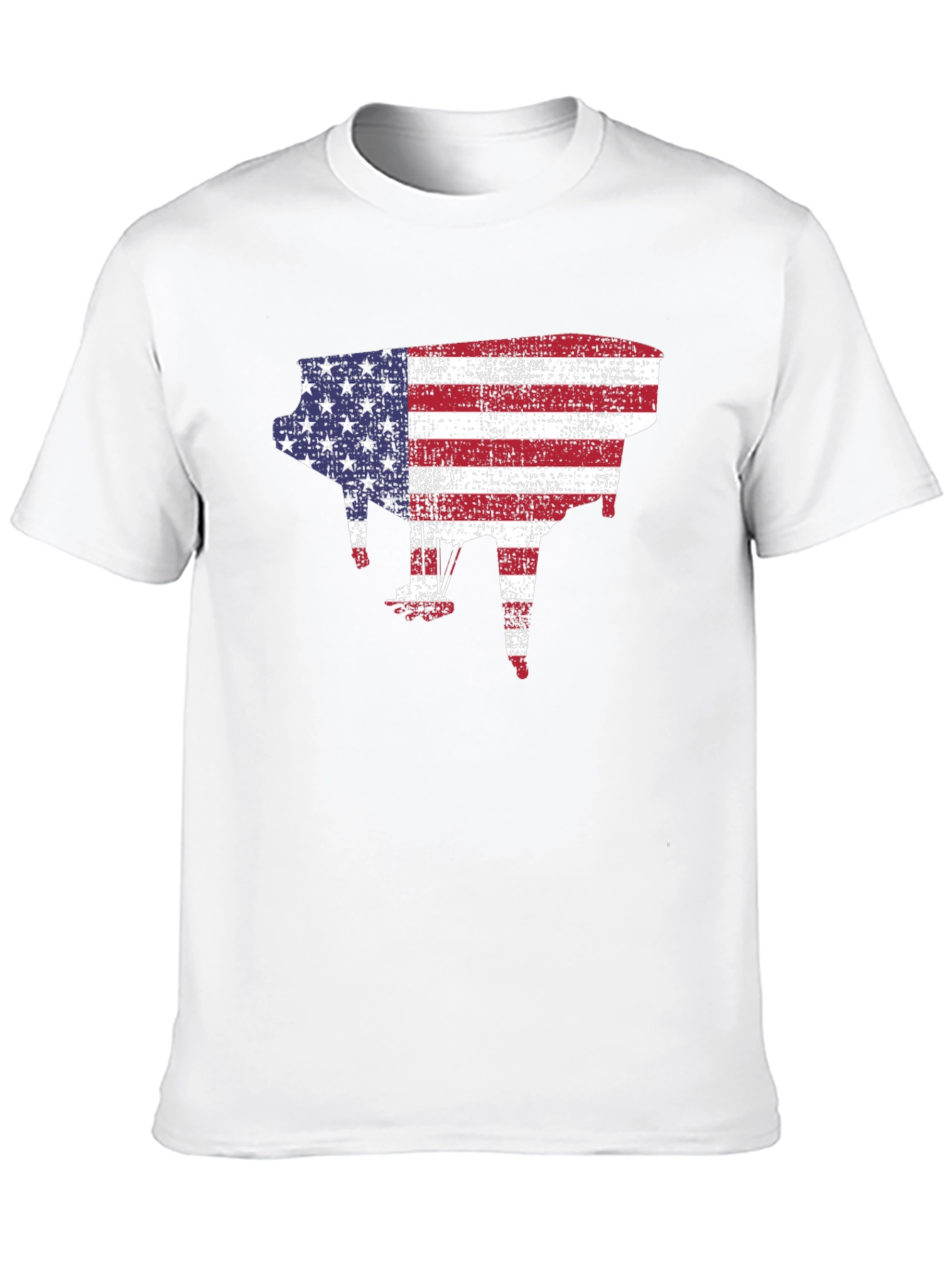 American Flag Piano T-Shirt