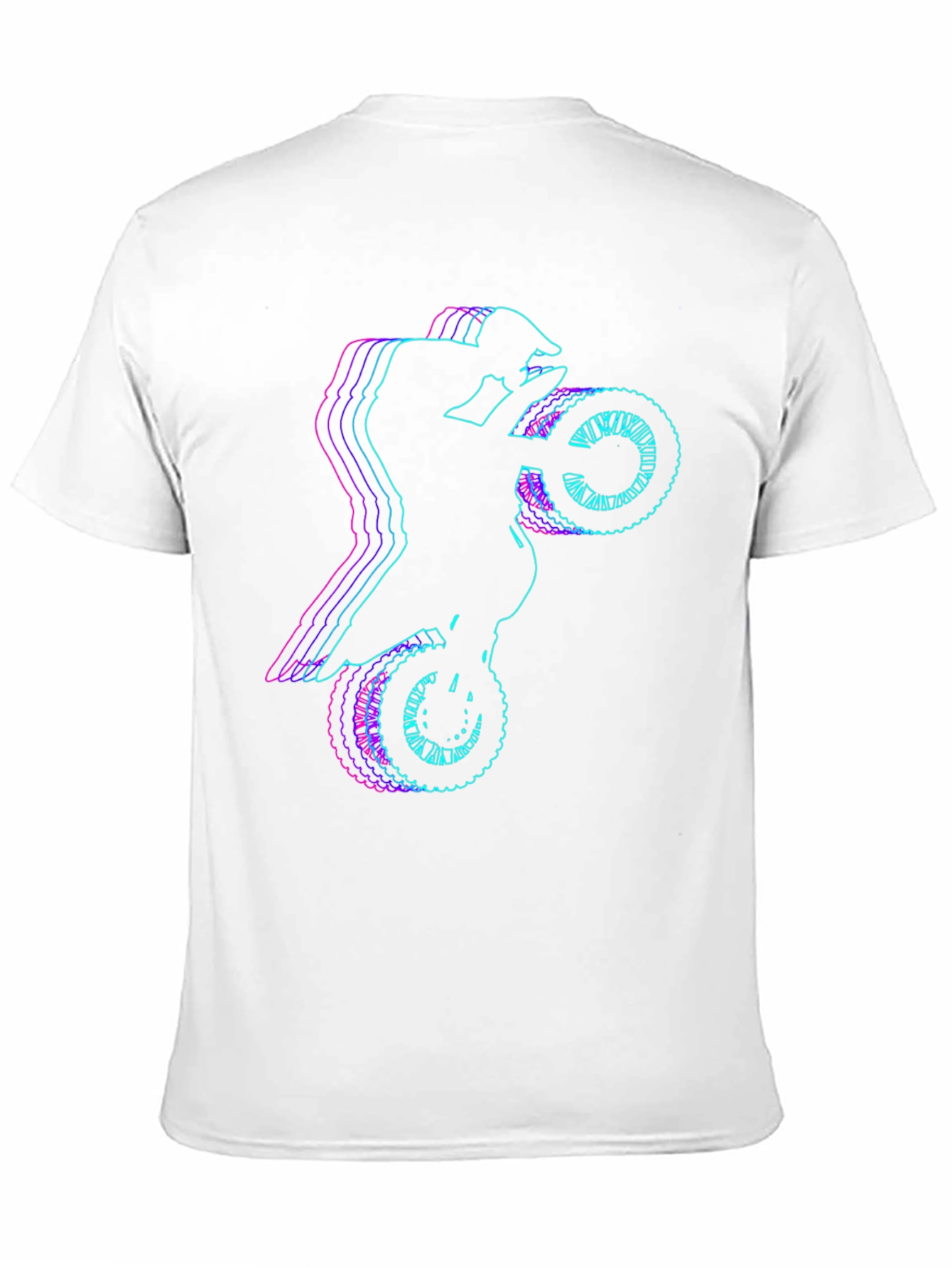 Motorcycle Rider Graphic Tee - Black