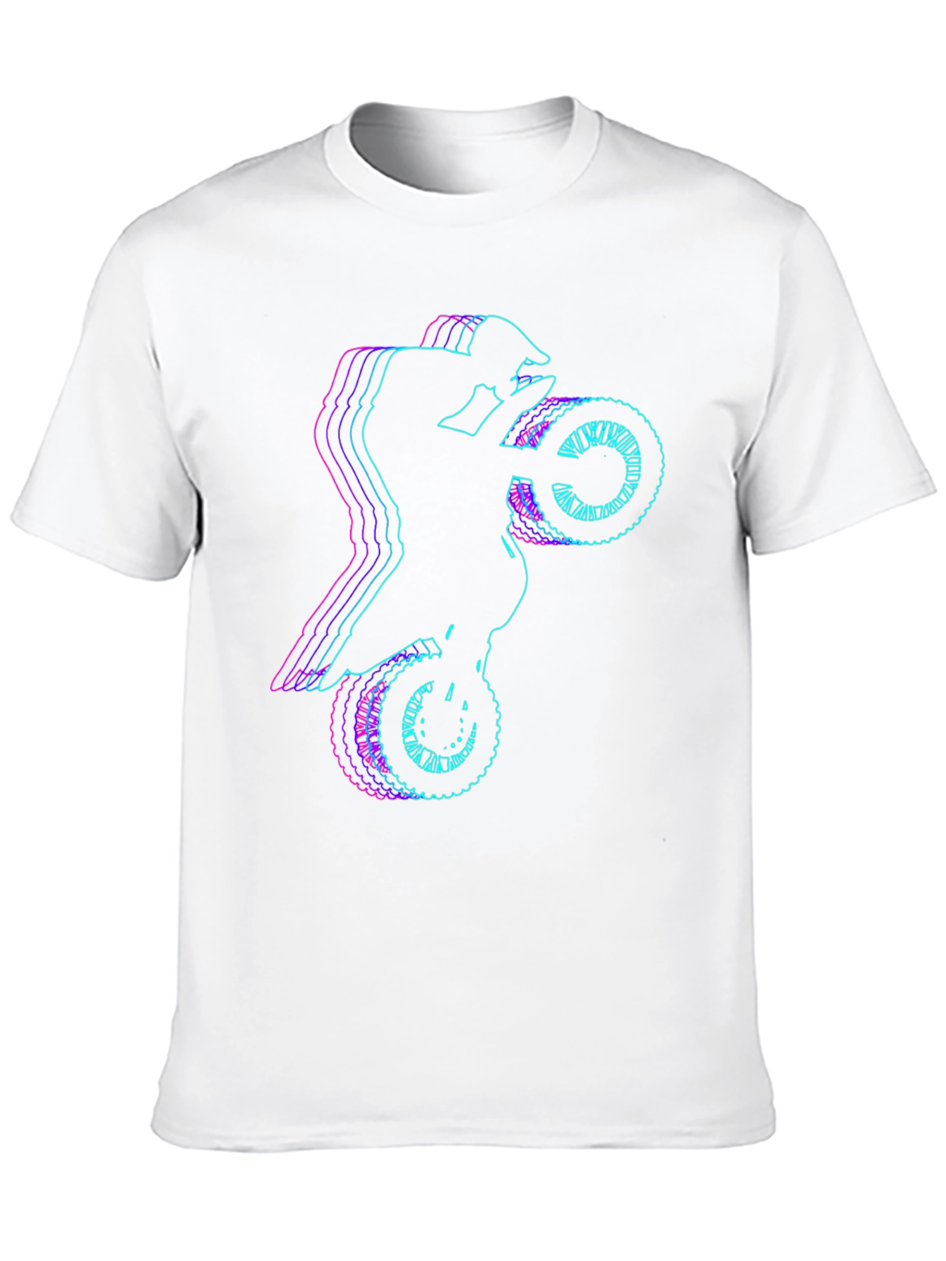 Motorcycle Rider Graphic Tee - Black