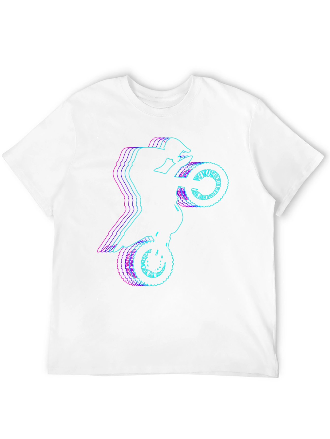 Motorcycle Rider Graphic Tee - Black