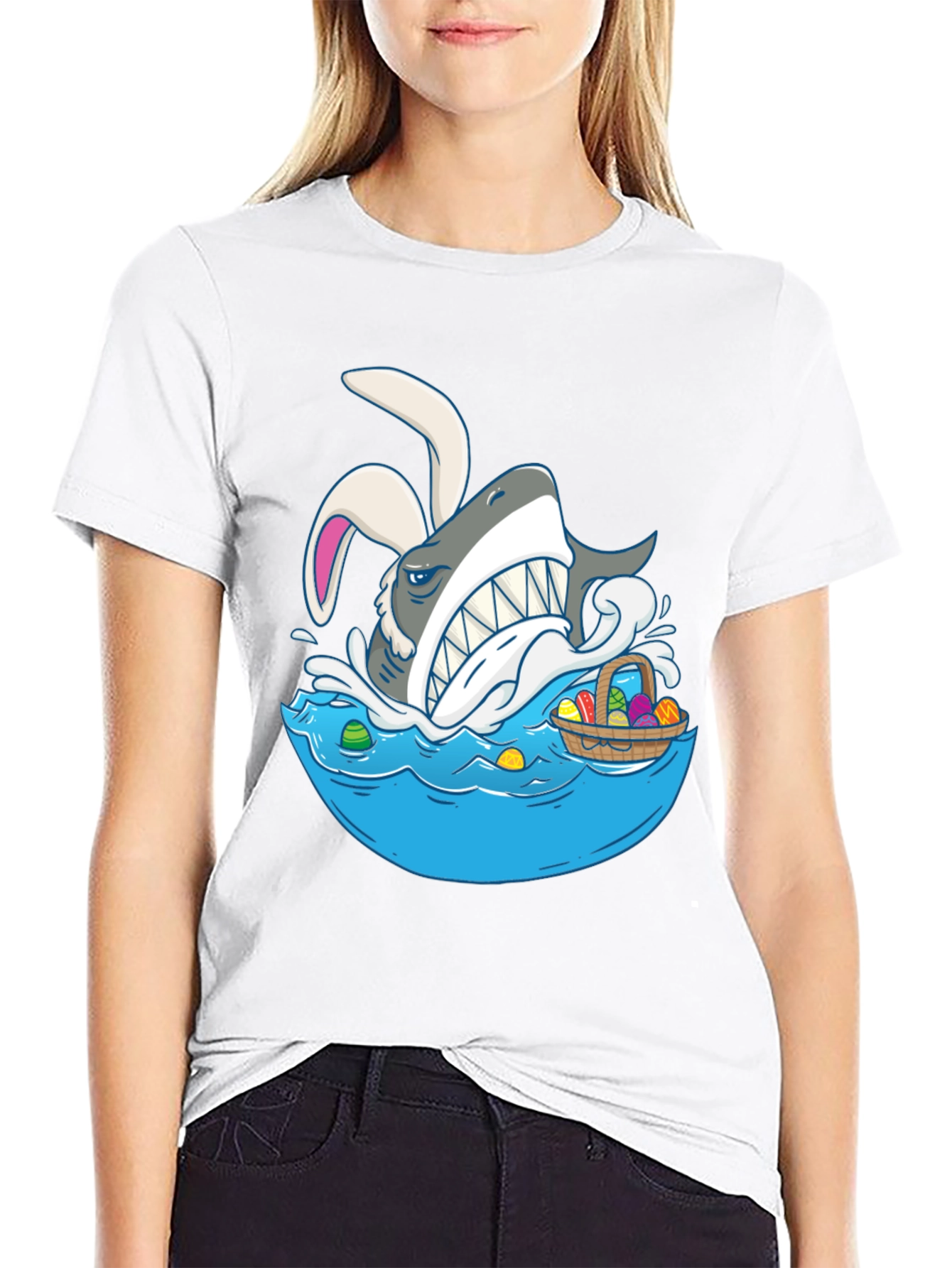 Shark Easter Bunny T-Shirt