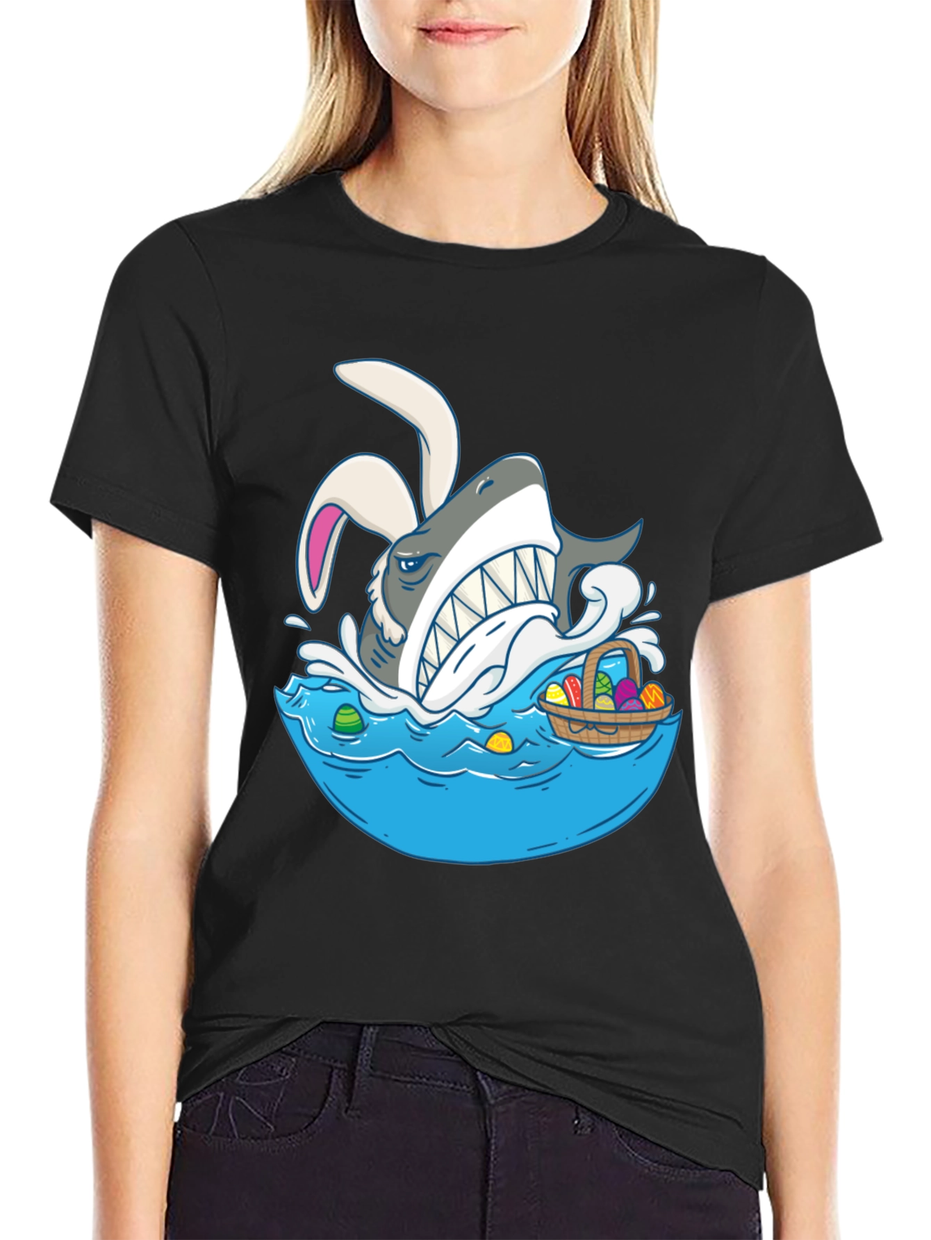 Shark Easter Bunny T-Shirt