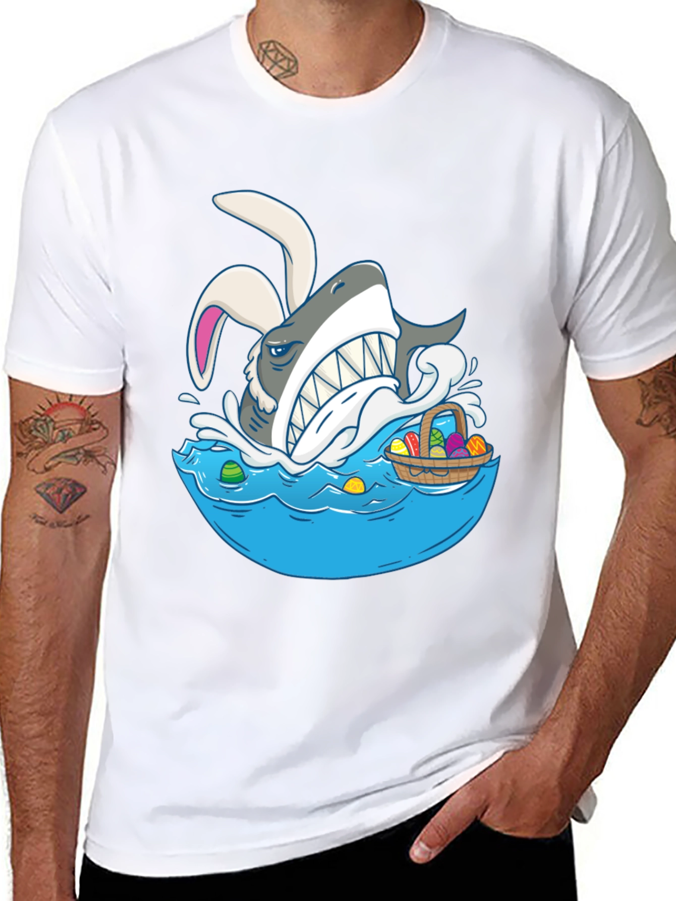 Shark Easter Bunny T-Shirt