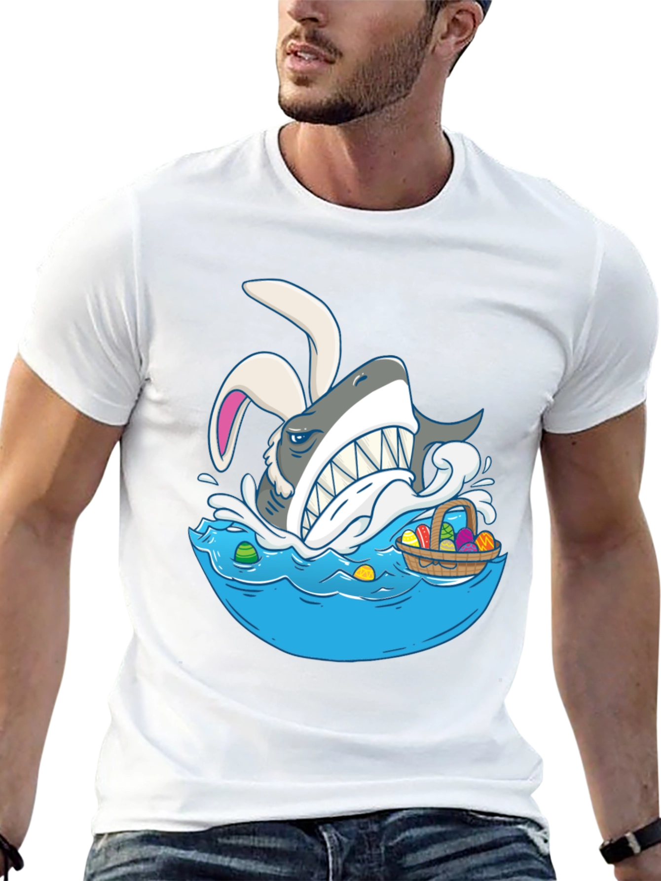 Shark Easter Bunny T-Shirt