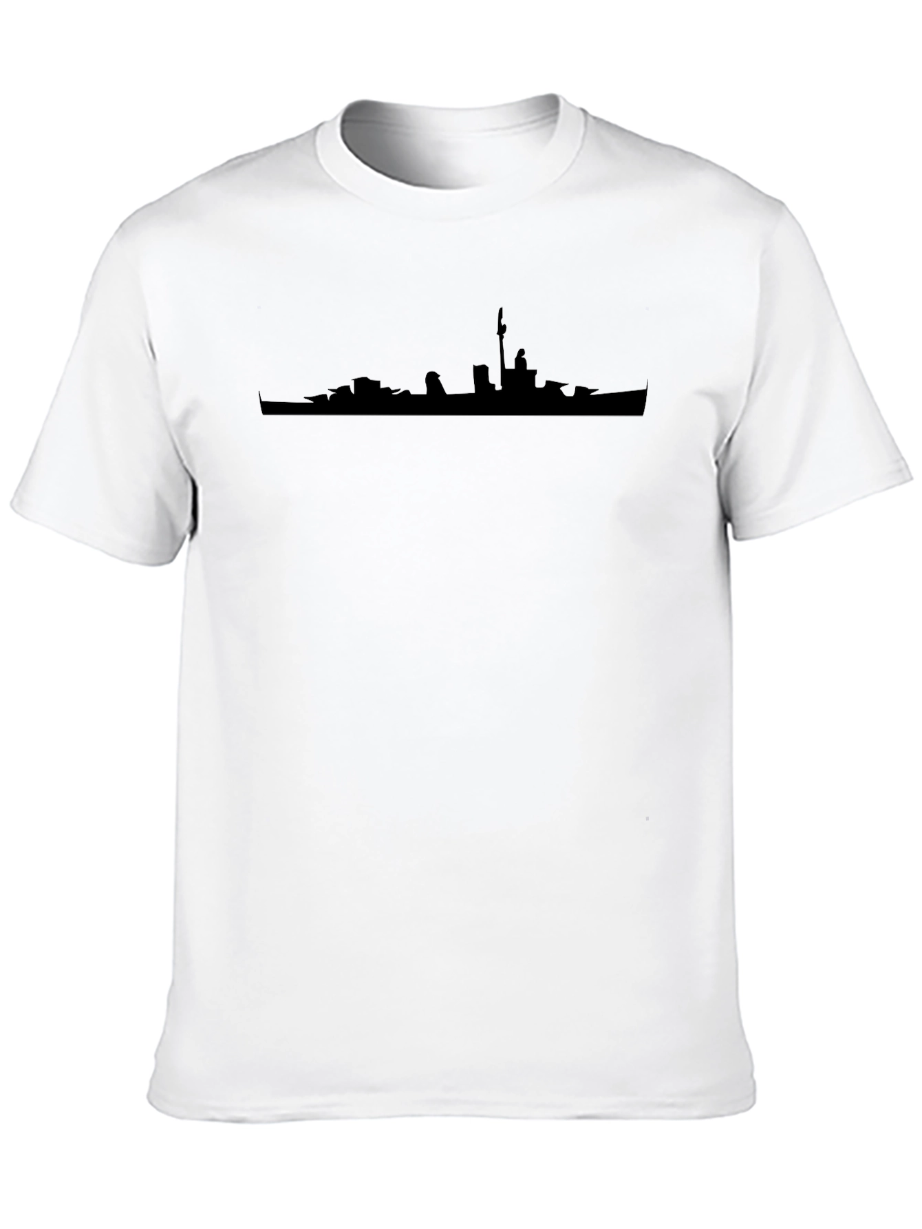 City Skyline Silhouette Black T-Shirt