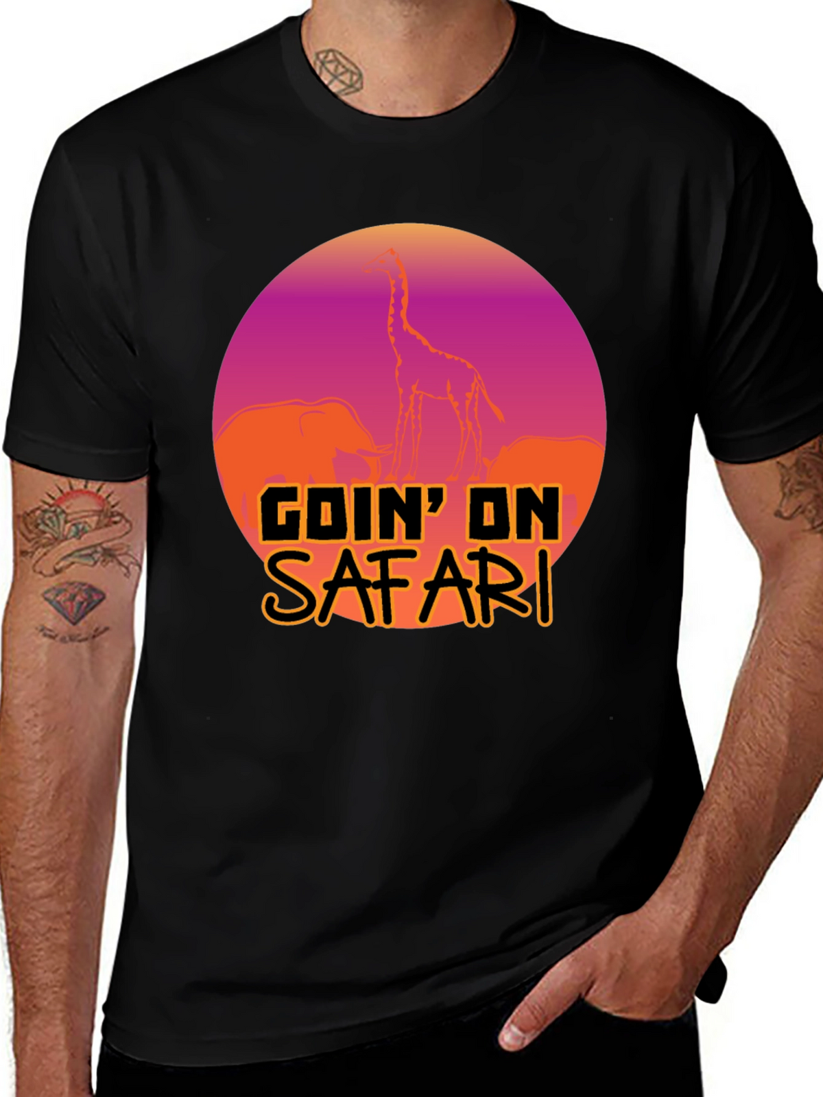 Goin on Safari T-Shirt: Animal Print Tee
