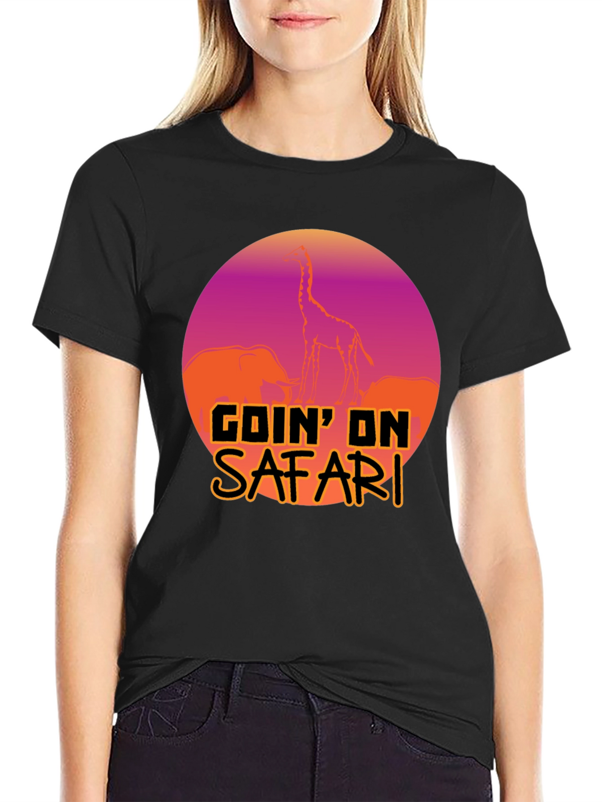 Goin on Safari T-Shirt: Animal Print Tee