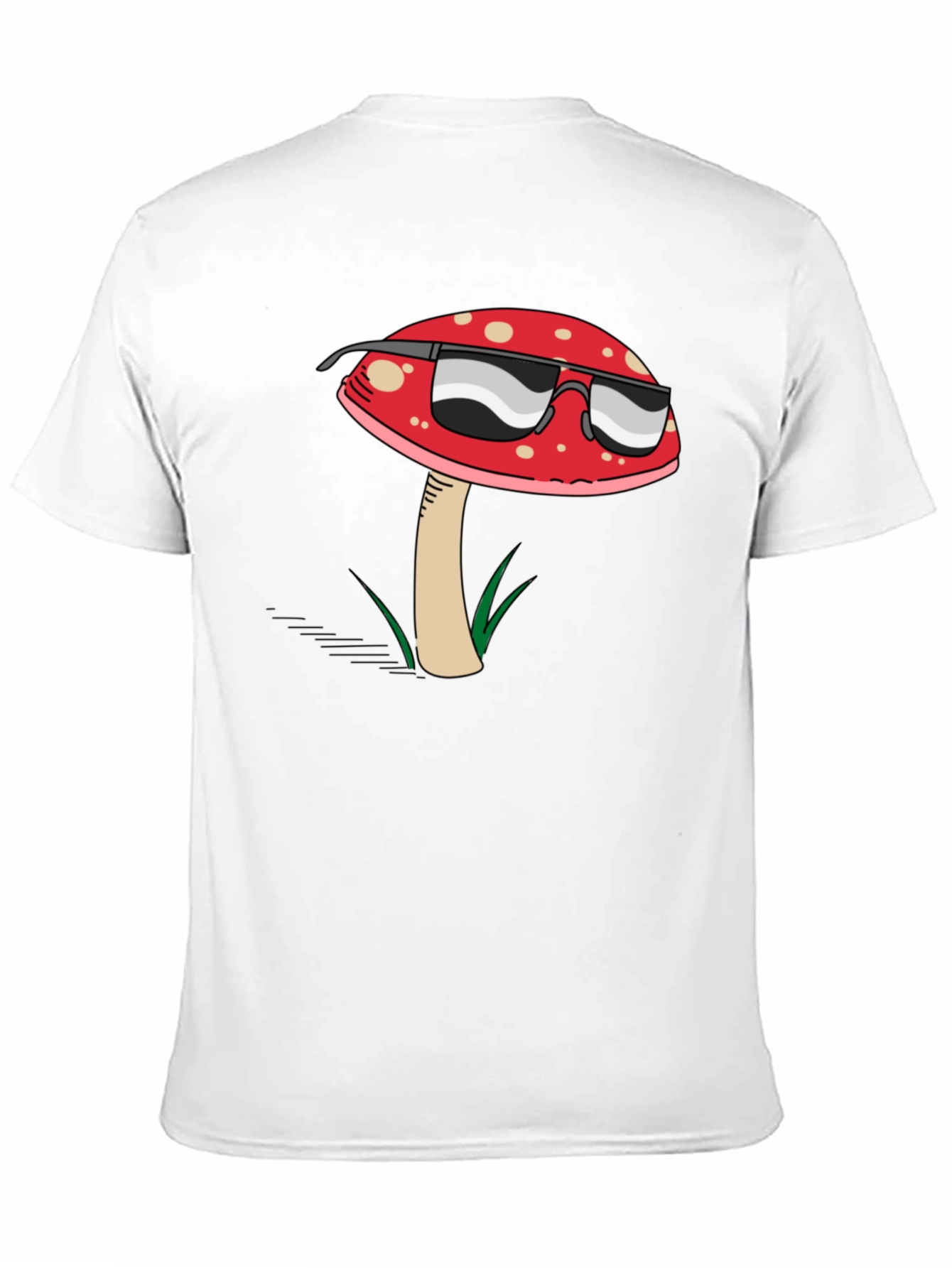 Cool Mushroom Graphic T-Shirt - Black Cotton Tee