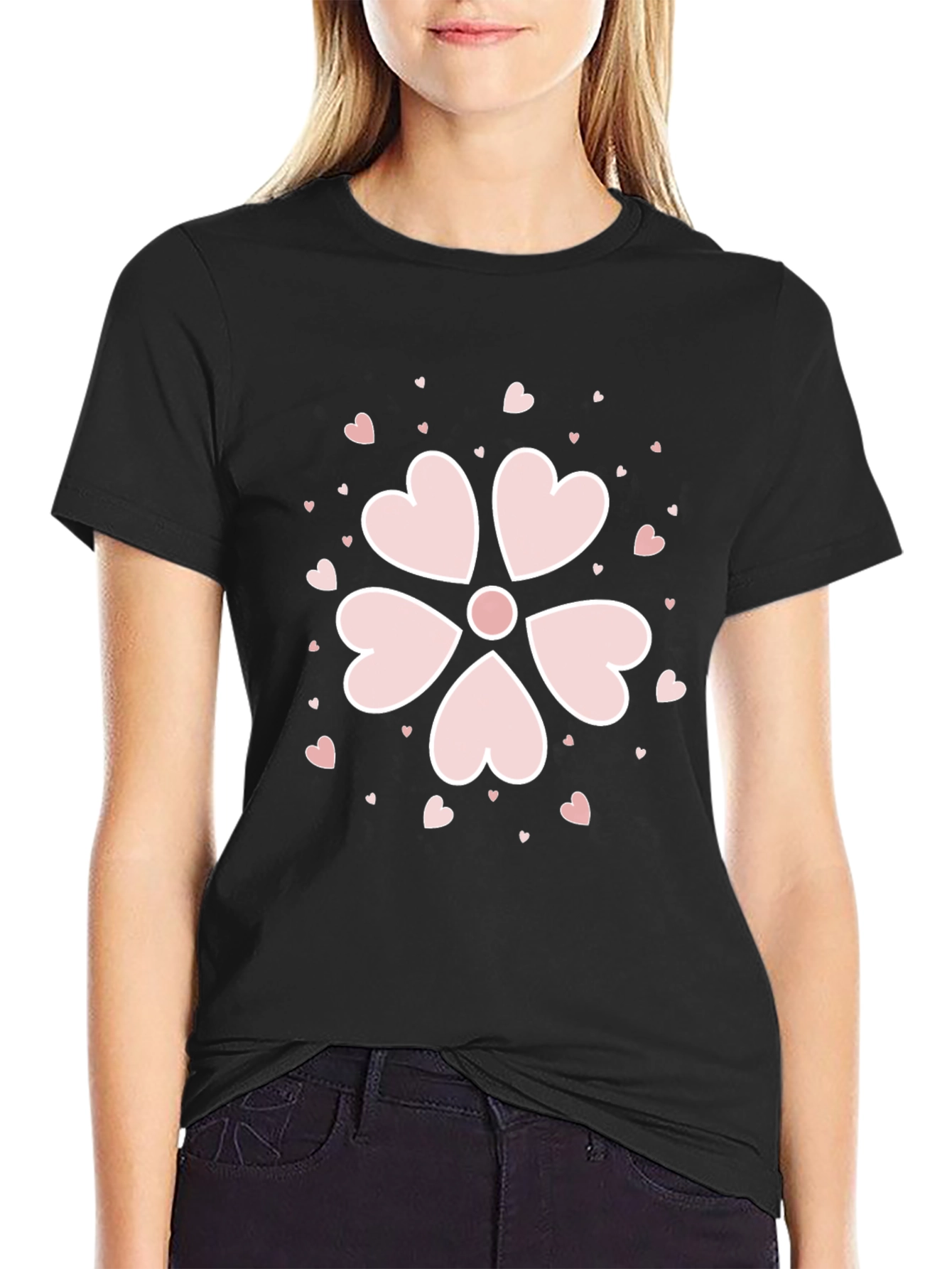 Heart Petal Flower T-Shirt
