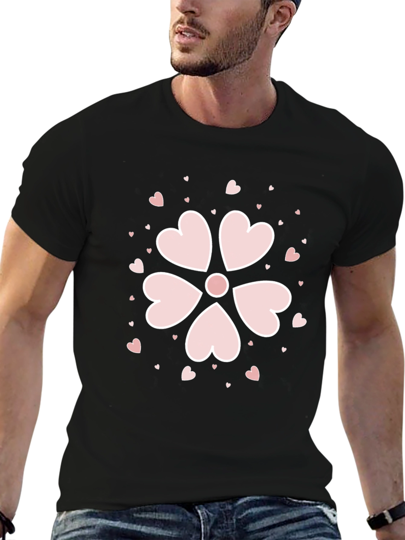 Heart Petal Flower T-Shirt
