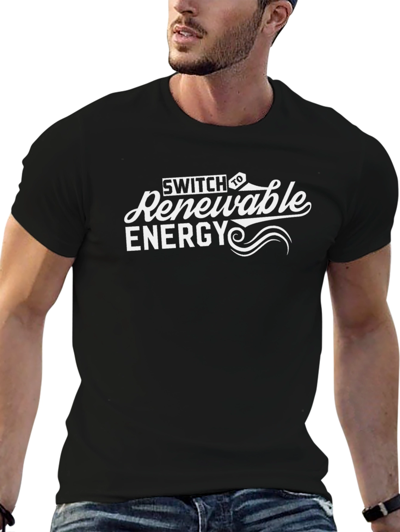 Switch to Renewable Energy Graphic Tee - Black