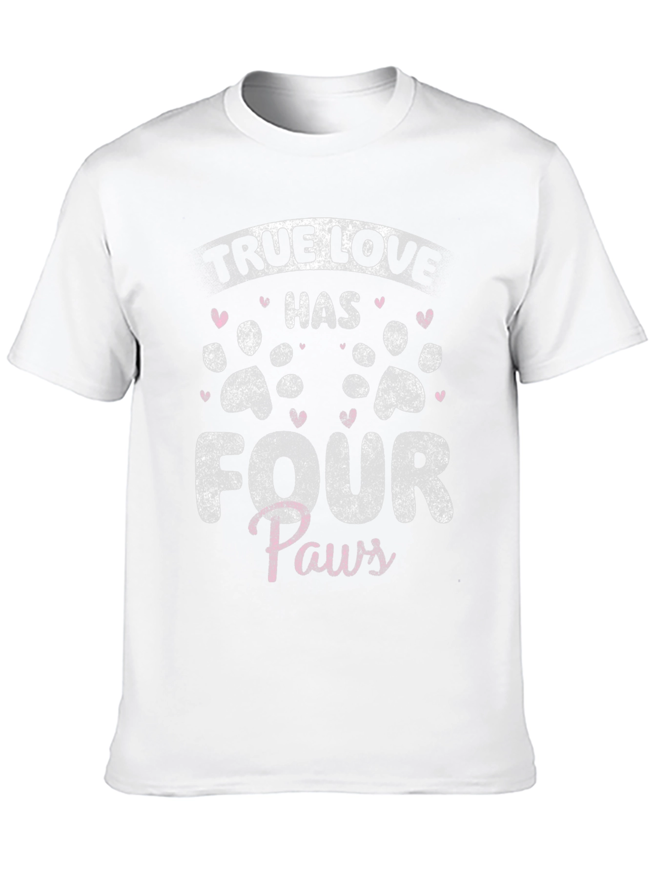 True Love Four Paws Pet Lover T-Shirt