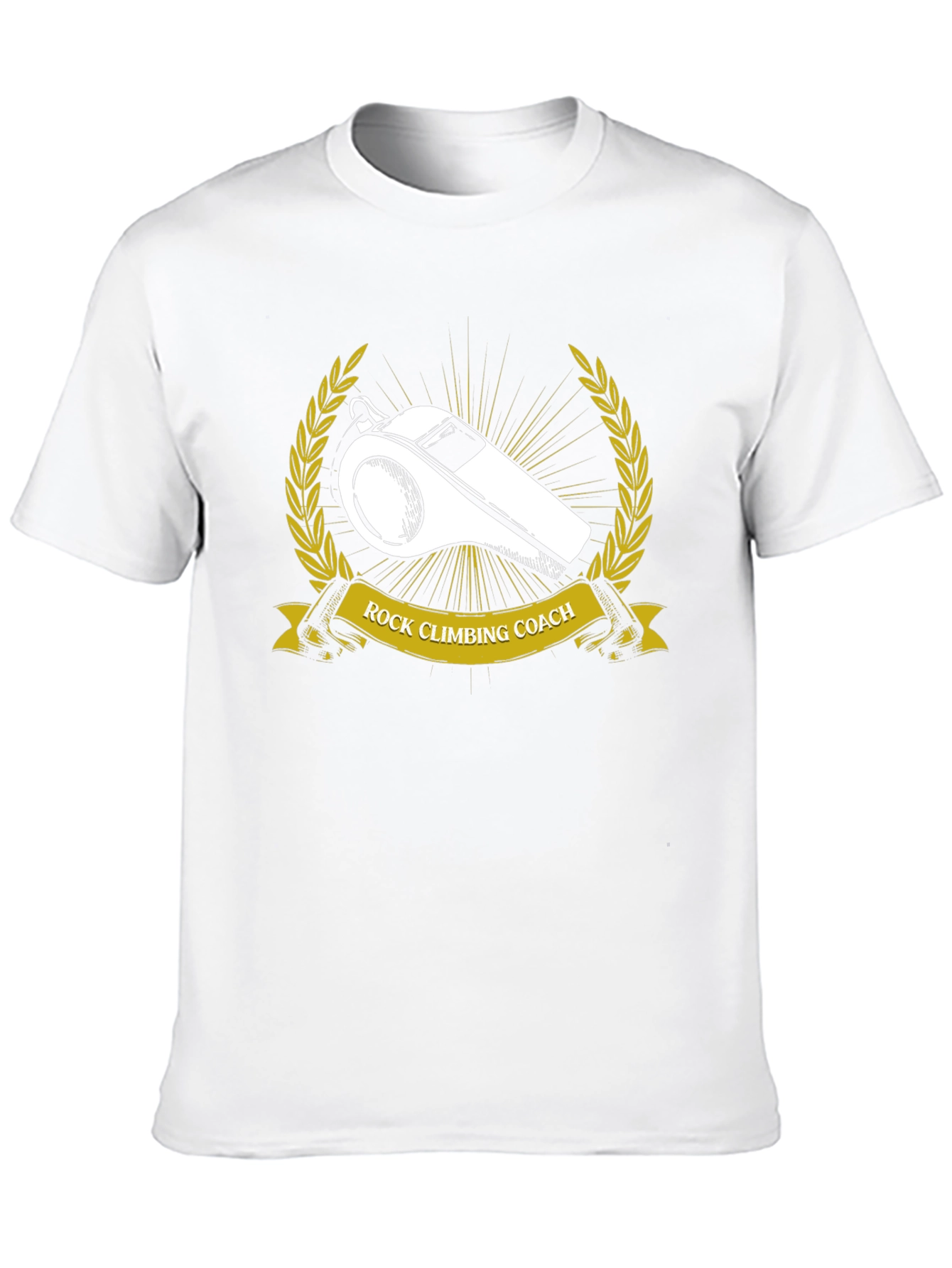 Rock Climbing Coach T-Shirt - Whistle Graphic Tee