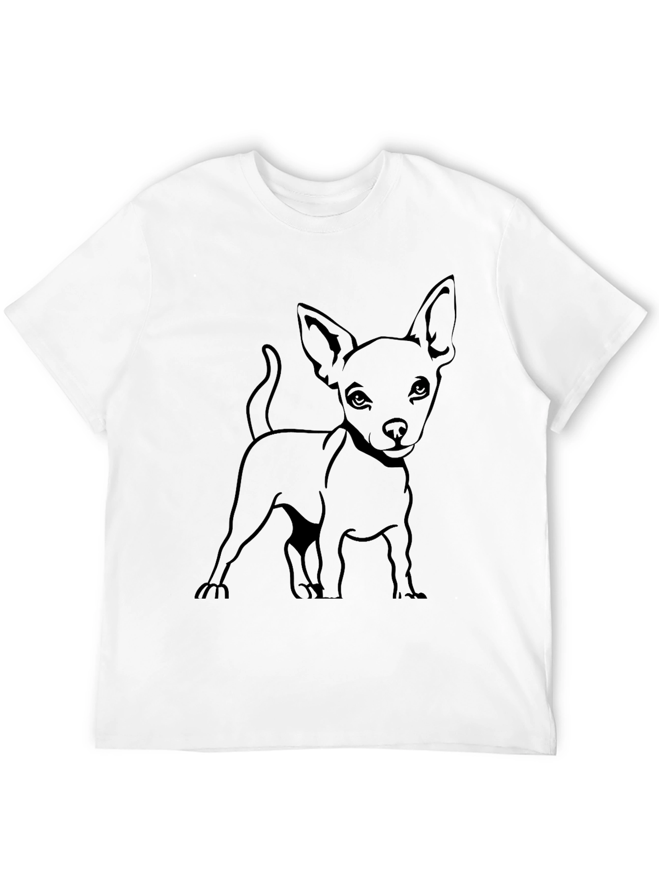 Chihuahua Graphic Tee - Black Dog Lover Shirt