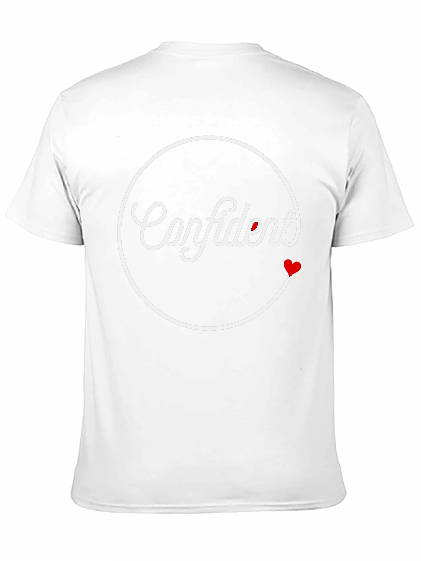 Confident Heart Graphic Black T-Shirt