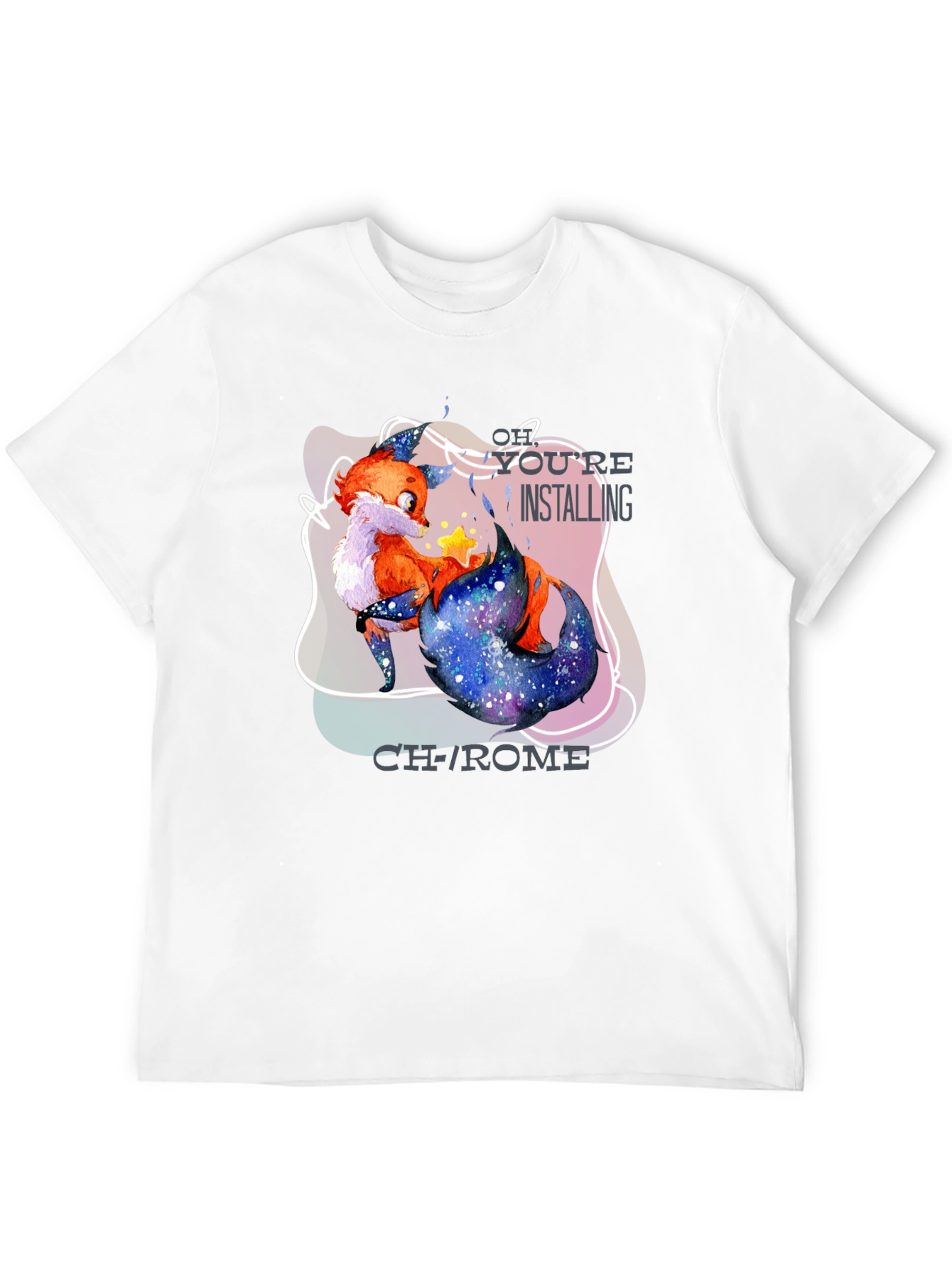 Youre Installing Chrome Fox Graphic T-Shirt