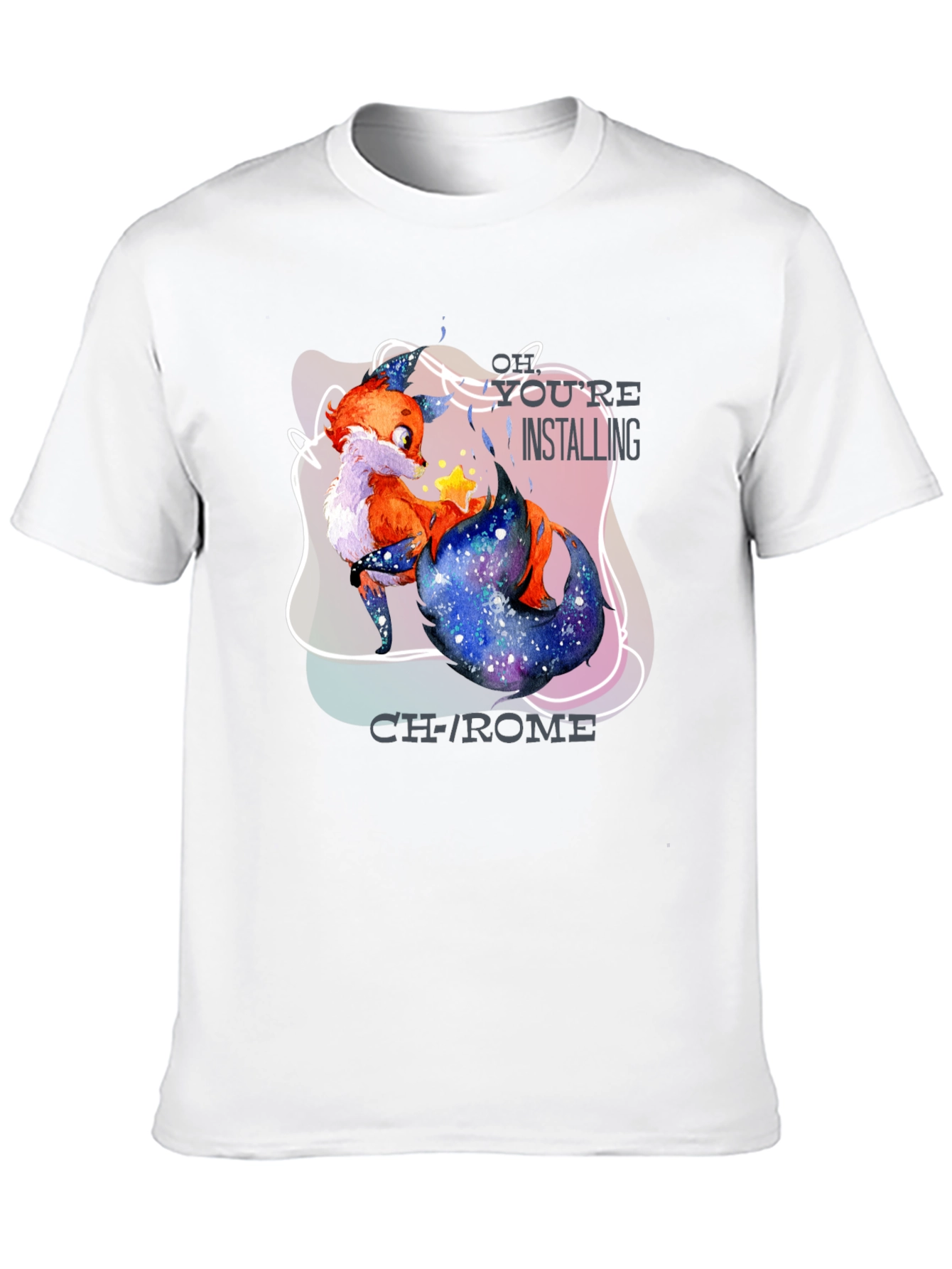 Youre Installing Chrome Fox Graphic T-Shirt