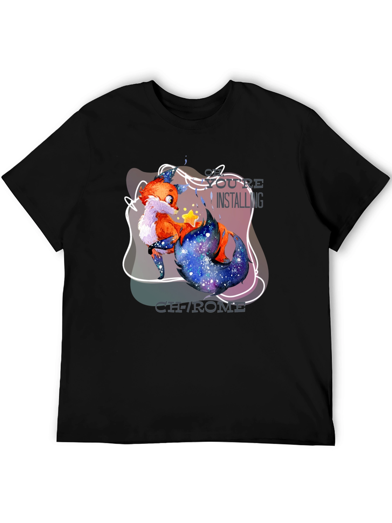 Youre Installing Chrome Fox Graphic T-Shirt