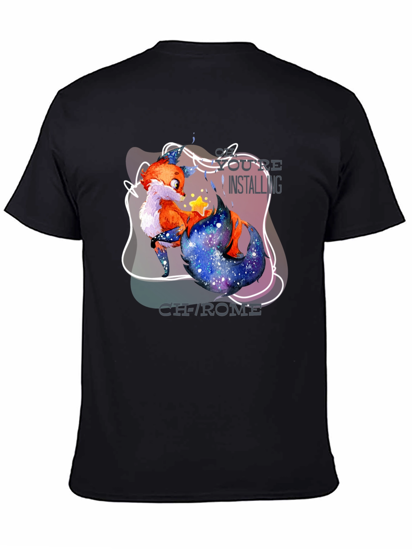 Youre Installing Chrome Fox Graphic T-Shirt