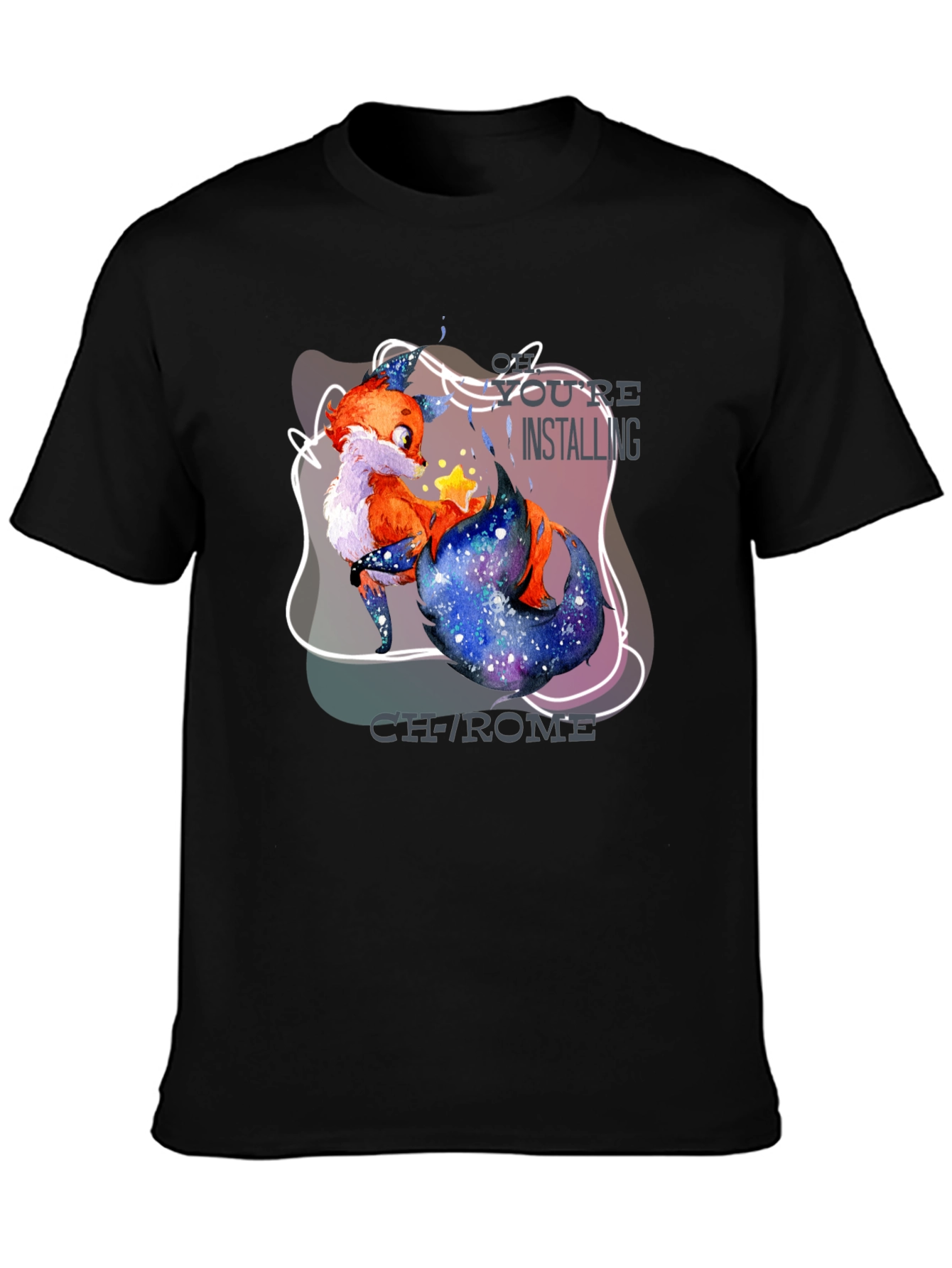 Youre Installing Chrome Fox Graphic T-Shirt