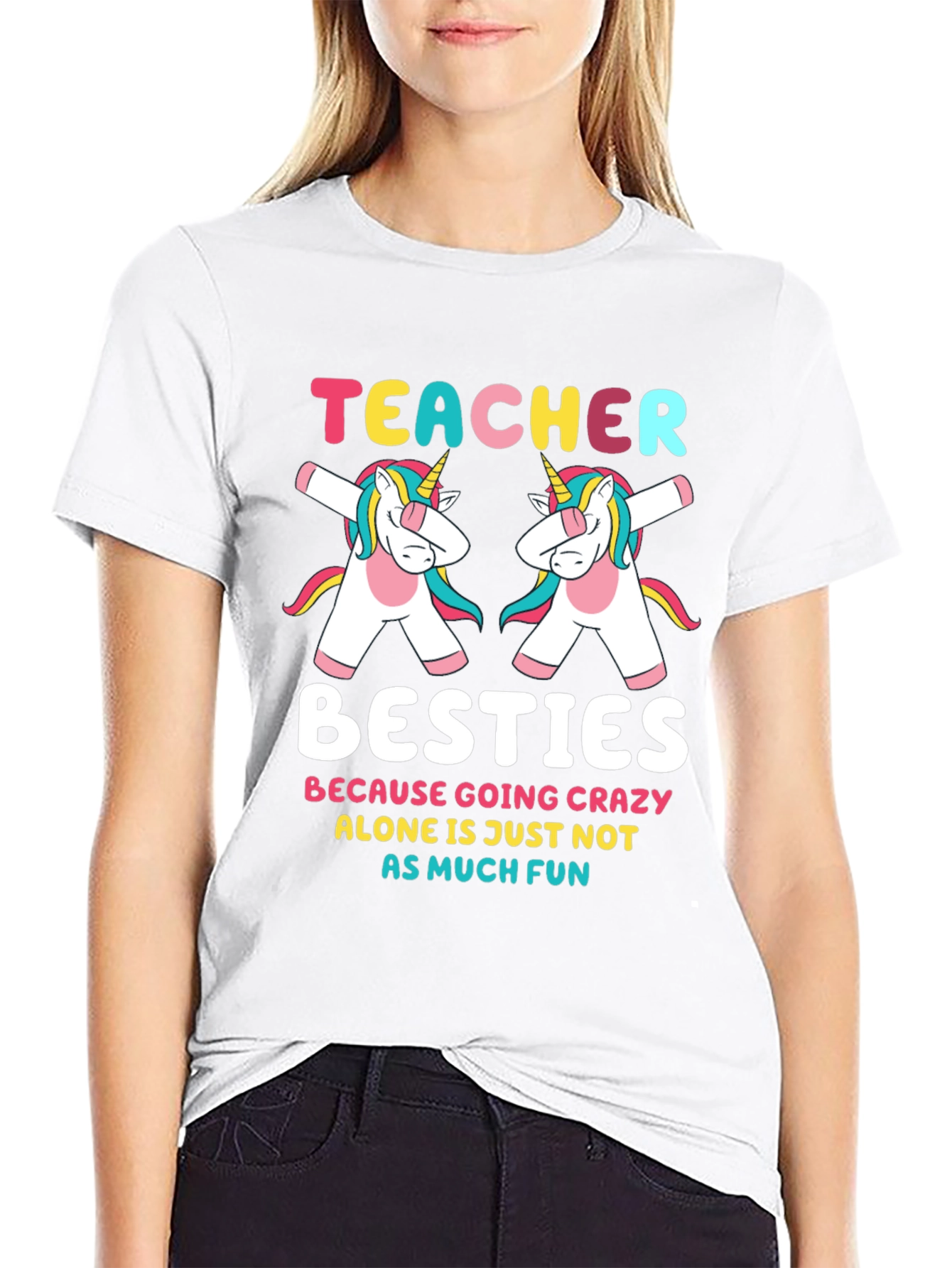 Teacher Besties Unicorn T-Shirt