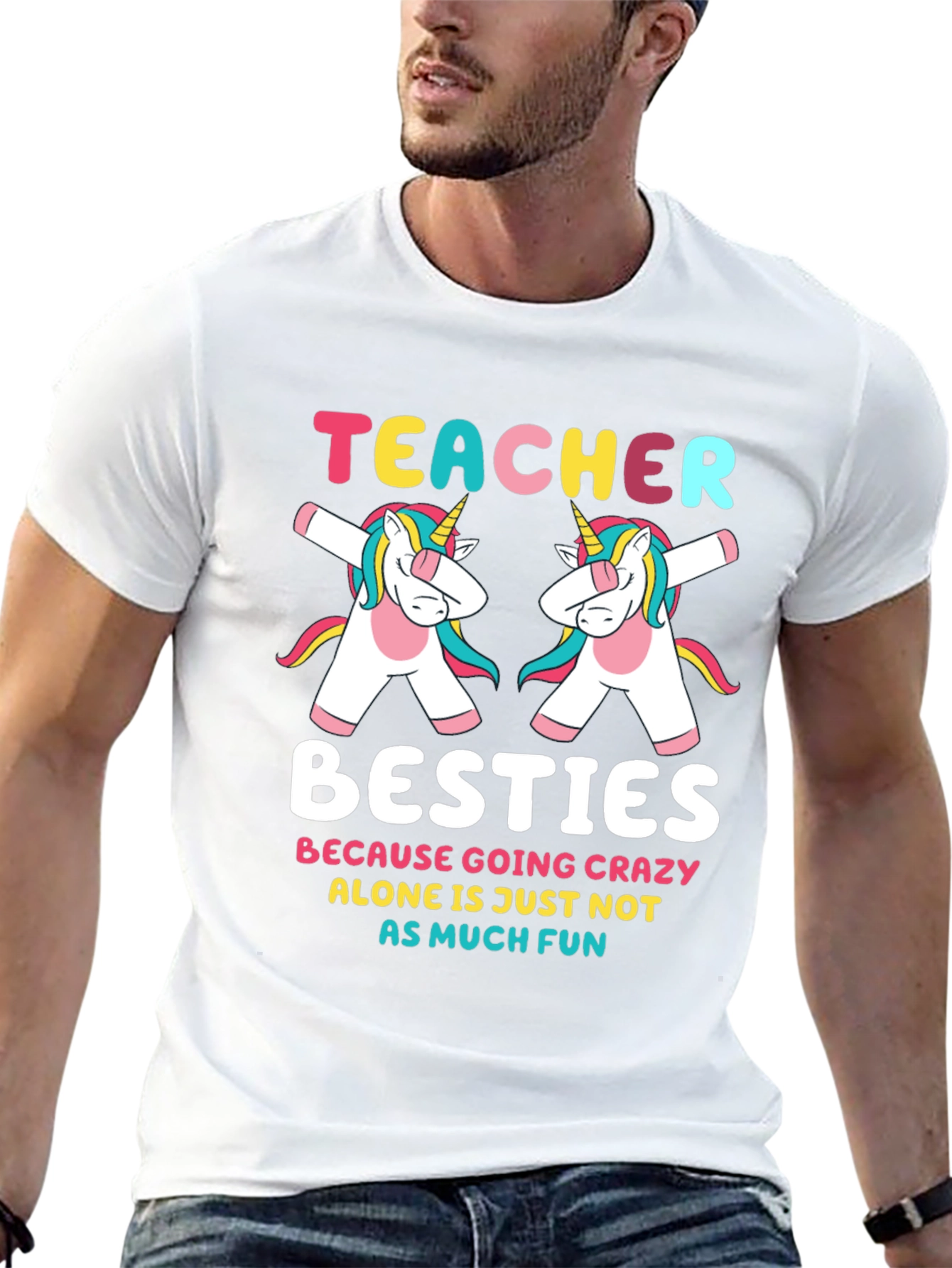 Teacher Besties Unicorn T-Shirt