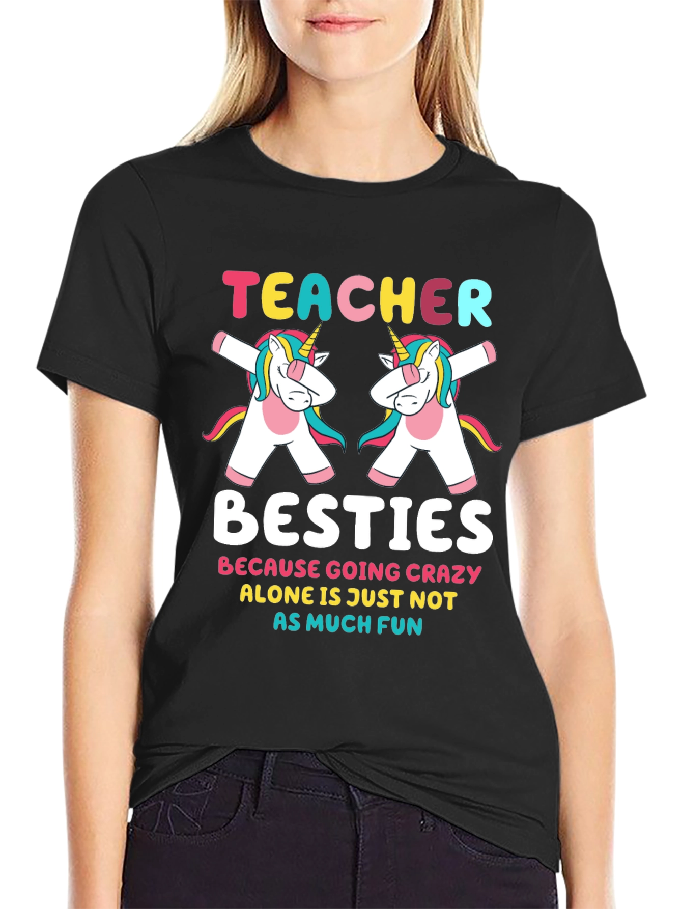 Teacher Besties Unicorn T-Shirt