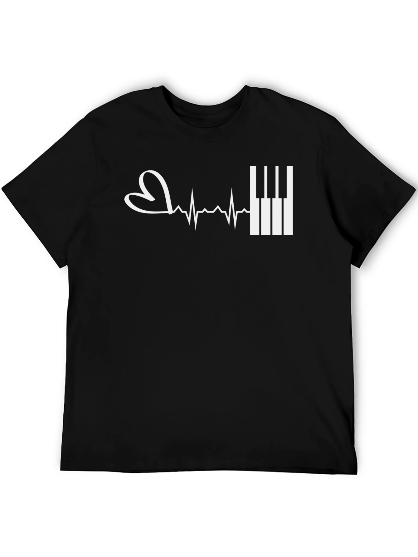 Piano Heartbeat Graphic Tee