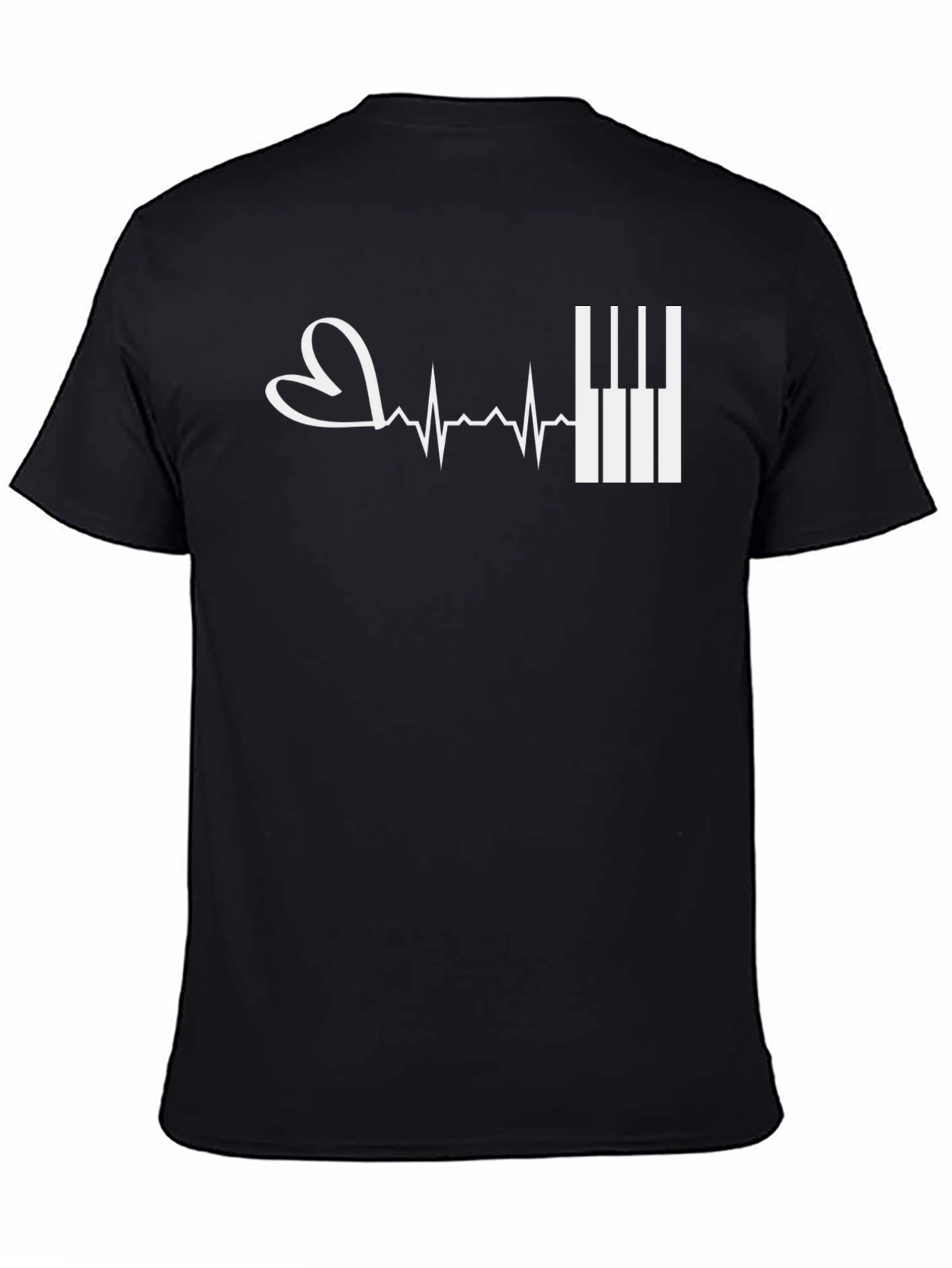 Piano Heartbeat Graphic Tee