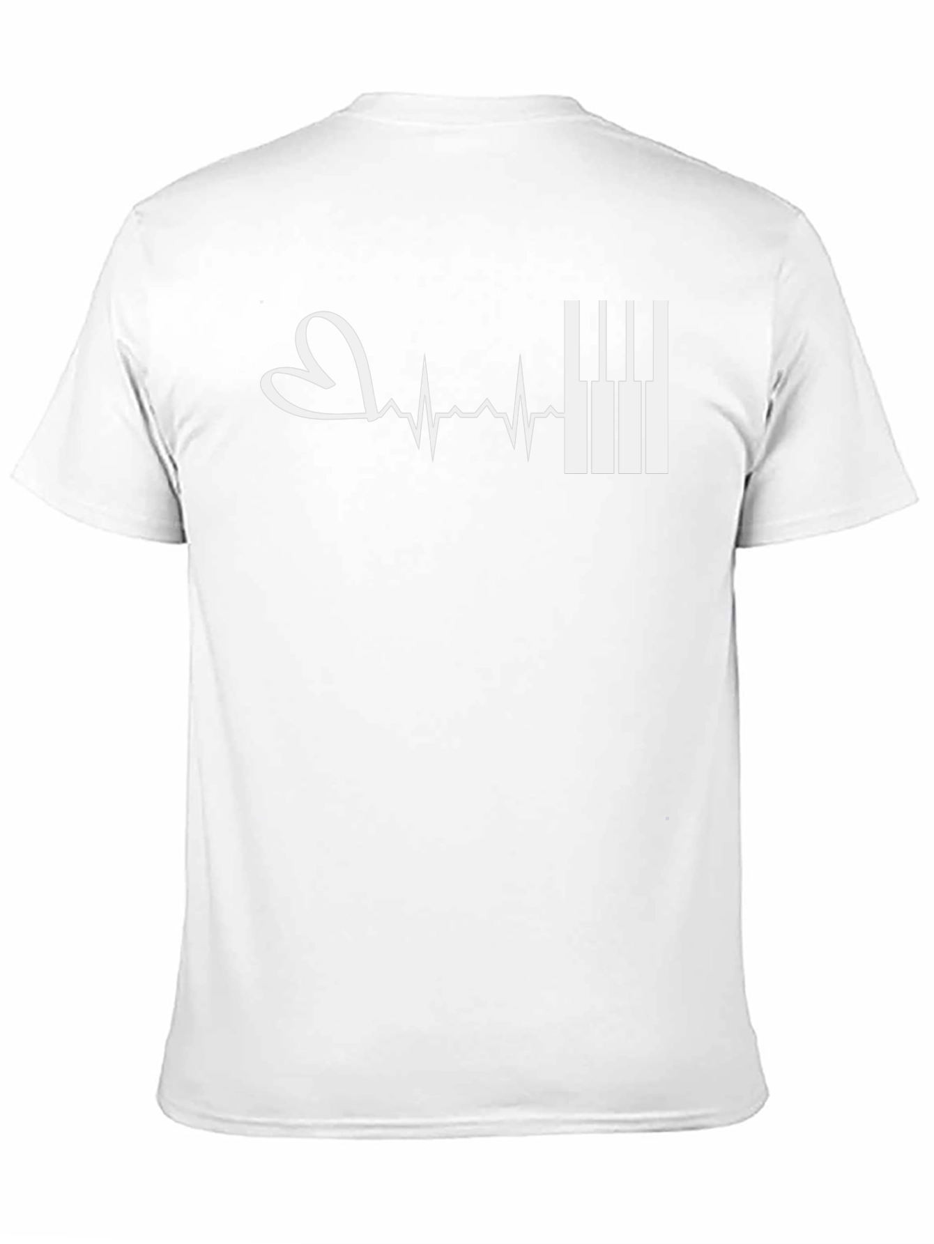 Piano Heartbeat Graphic Tee