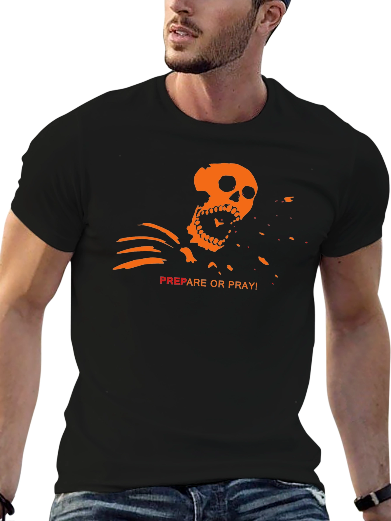 Prepare or Pray T-Shirt - Skeleton Graphic Tee
